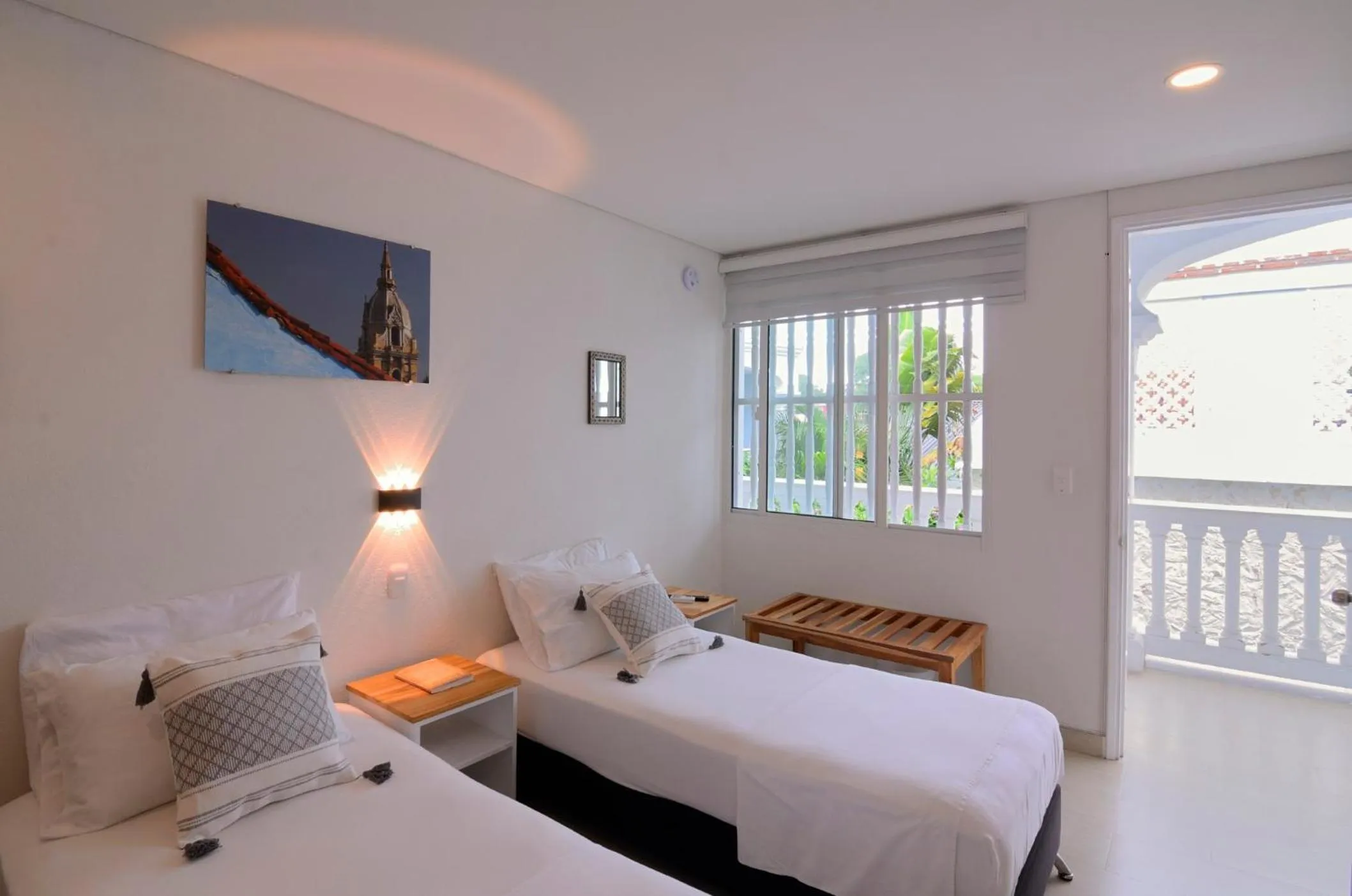 Bed in Hotel Casa Cytia