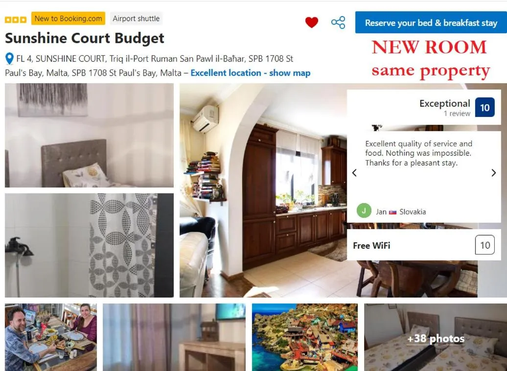 Photo of the whole room in Sunshine Court