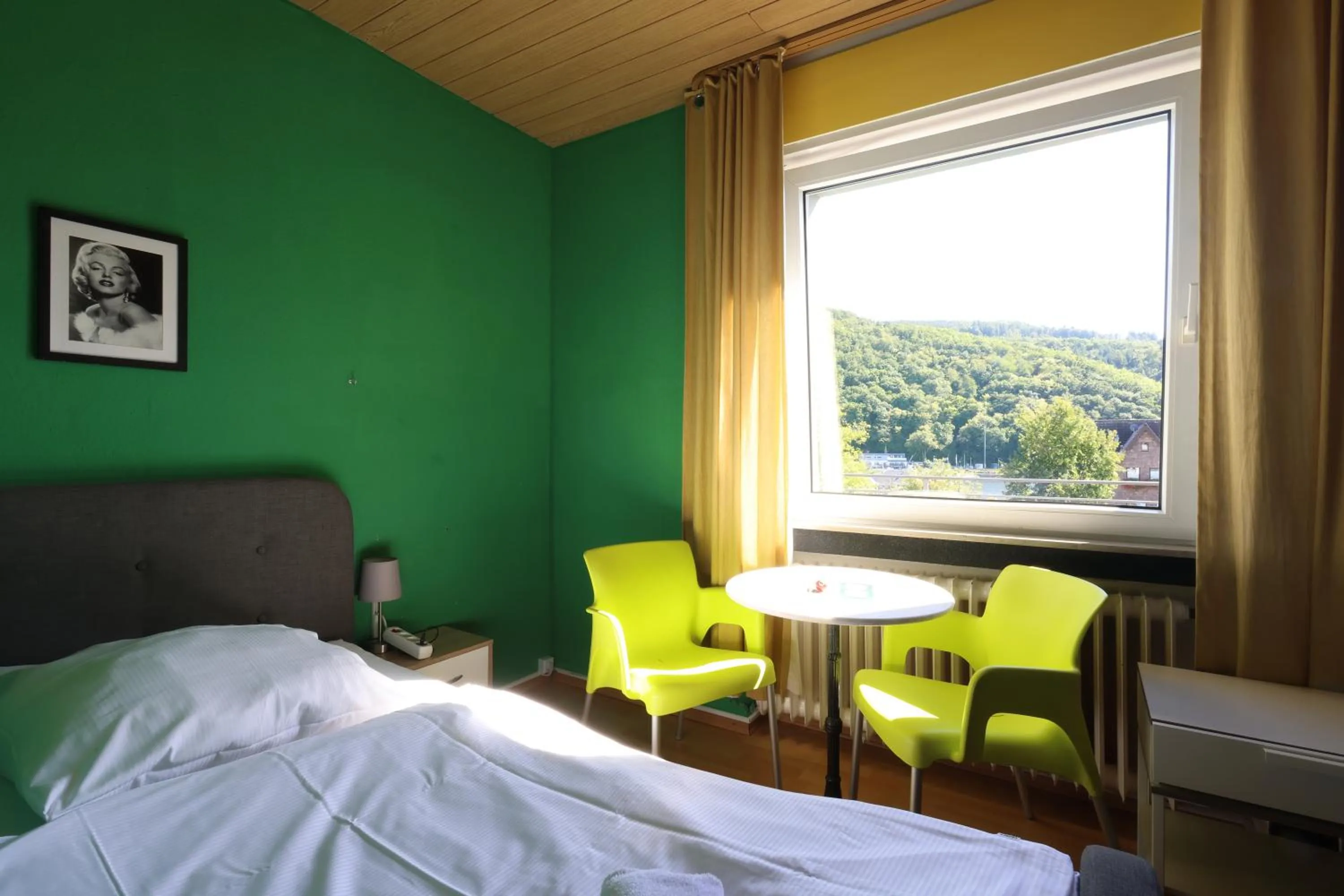 Photo of the whole room, Bed in Hotel Seeblick Obermaubach