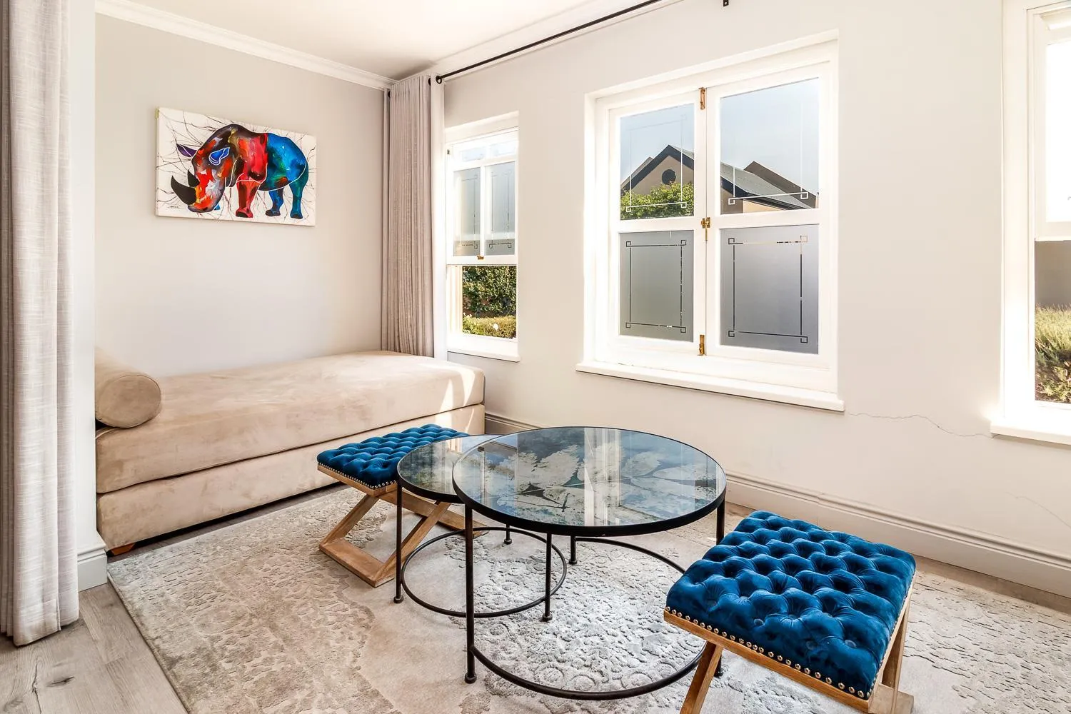 Seating area in L'ermitage - Franschhoek Chateau & Villas