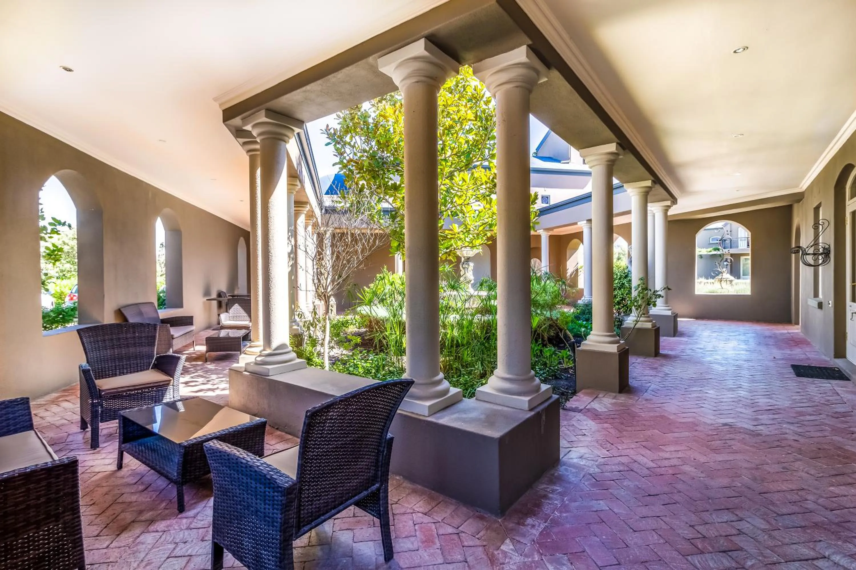 Patio in L'ermitage - Franschhoek Chateau & Villas