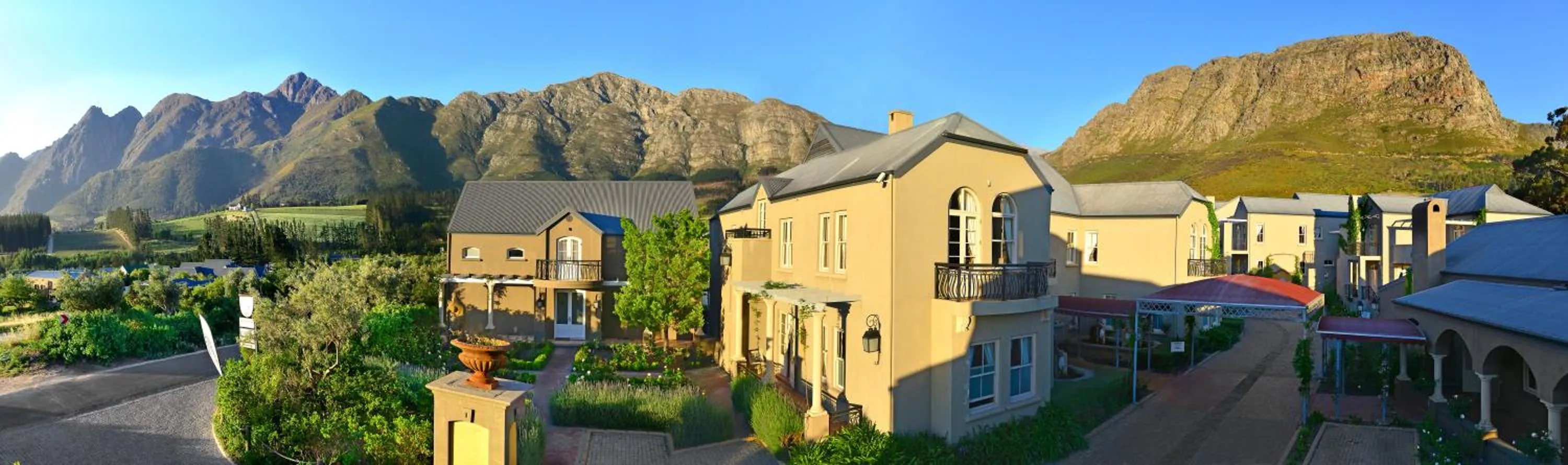 Bird's eye view in L'ermitage - Franschhoek Chateau & Villas