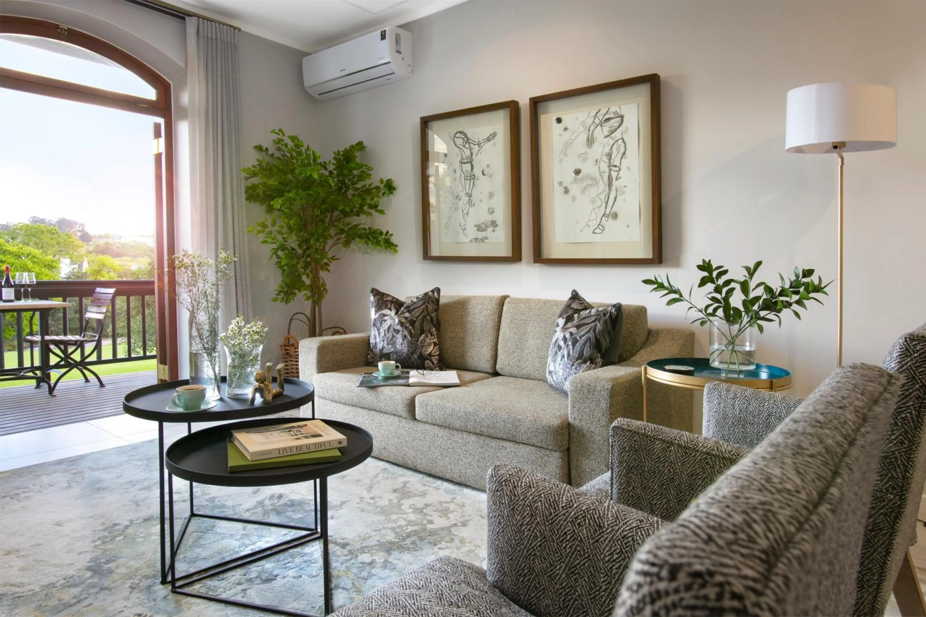 Living room in De Zalze Lodge