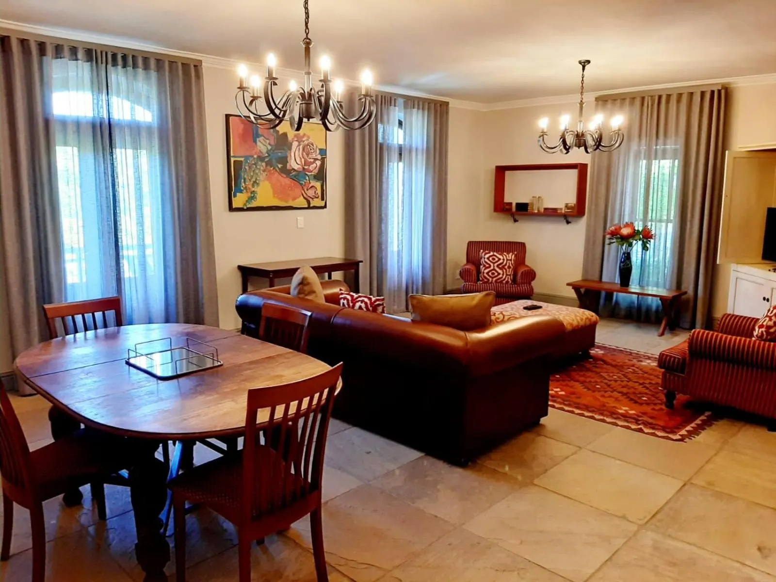 Living room in De Zalze Lodge