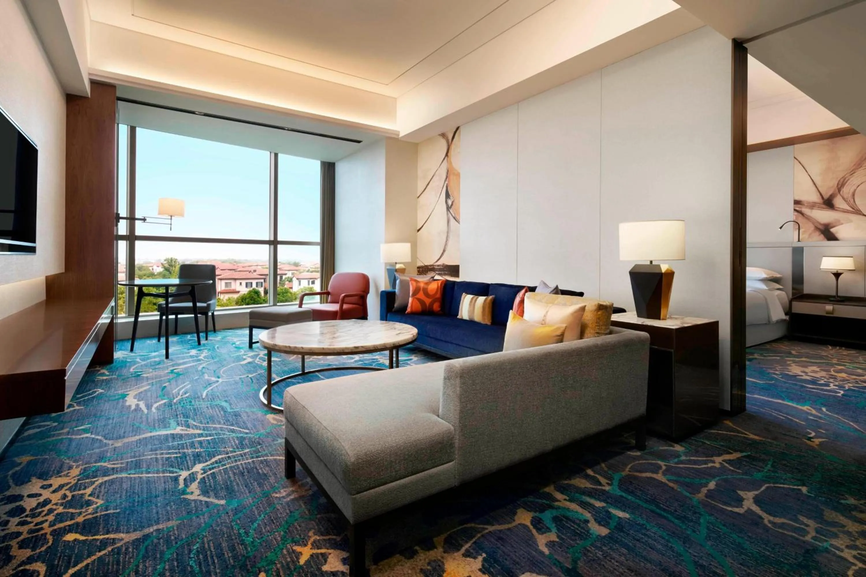 Living room in Sheraton Shanghai Chongming Hotel