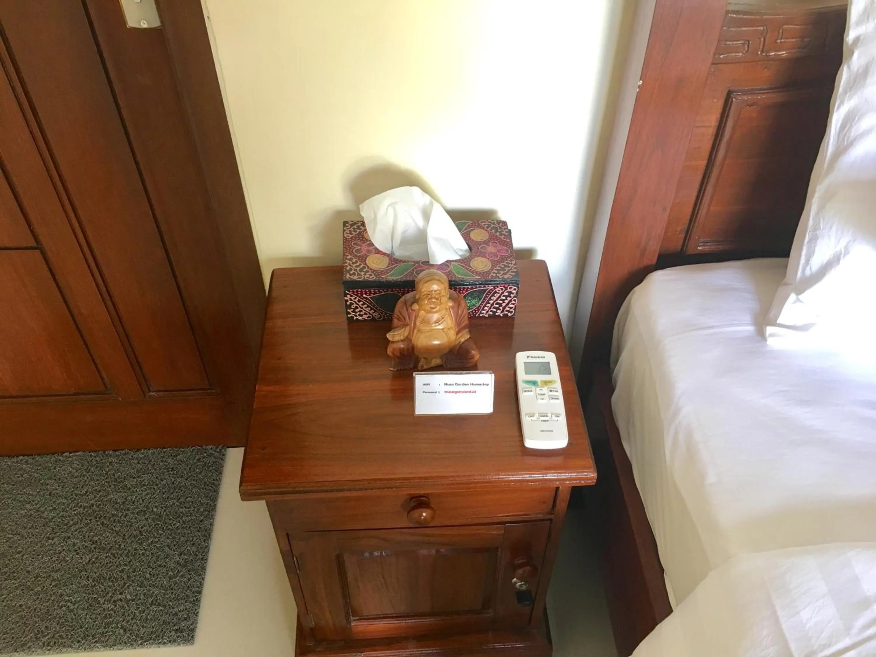 Decorative detail, Bed in Nusa Garden Homestay