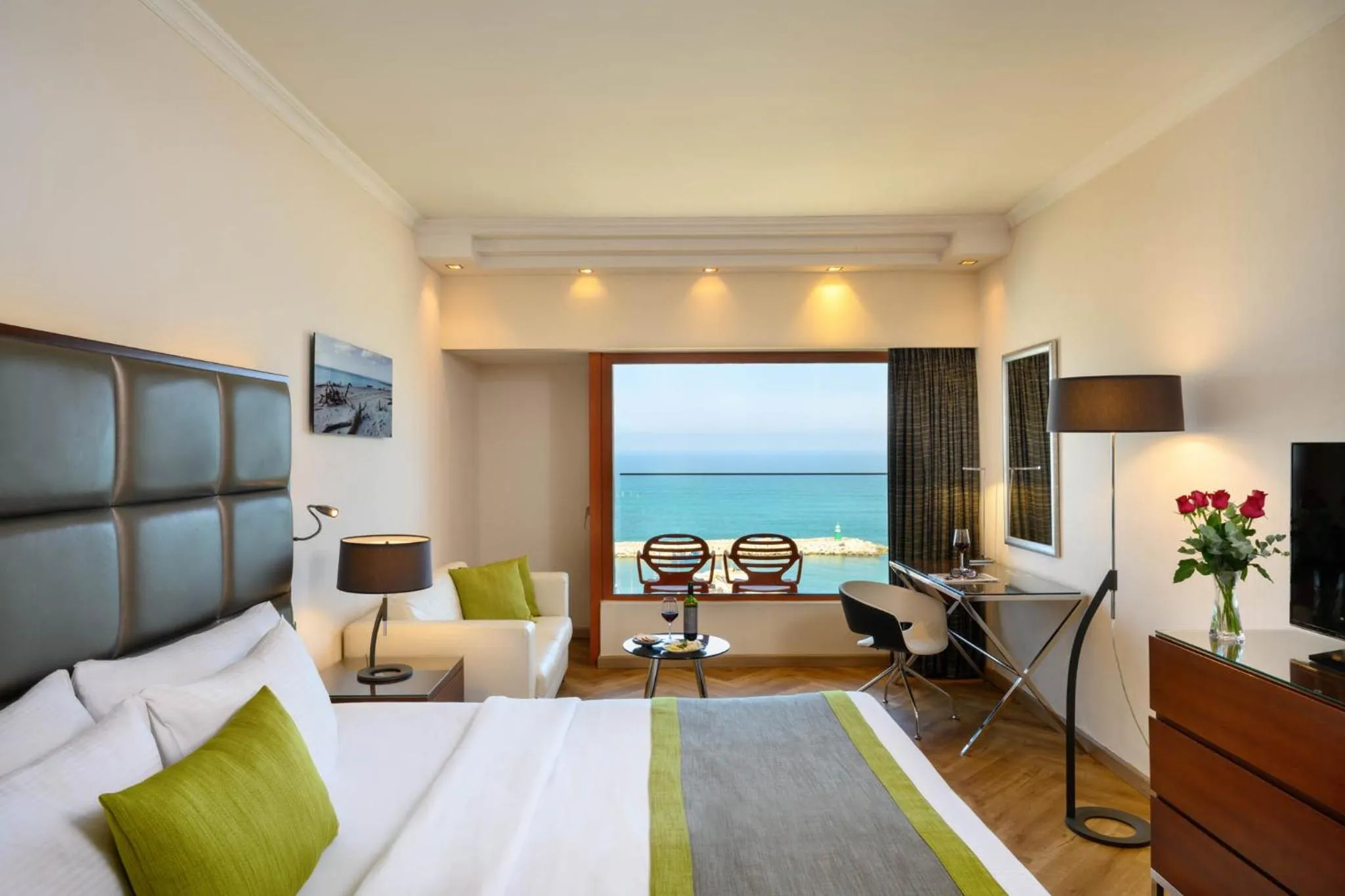 Bed in Carlton Tel Aviv Hotel – Luxury on the Beach