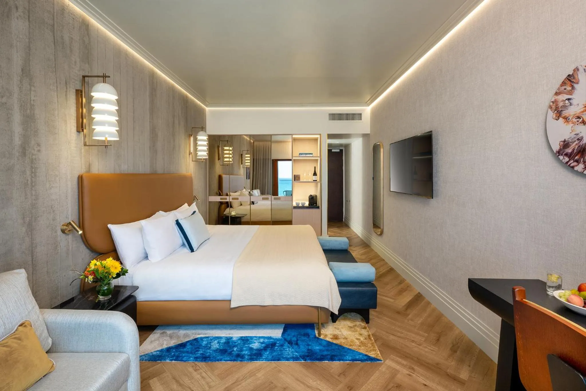 Bed in Carlton Tel Aviv Hotel – Luxury on the Beach