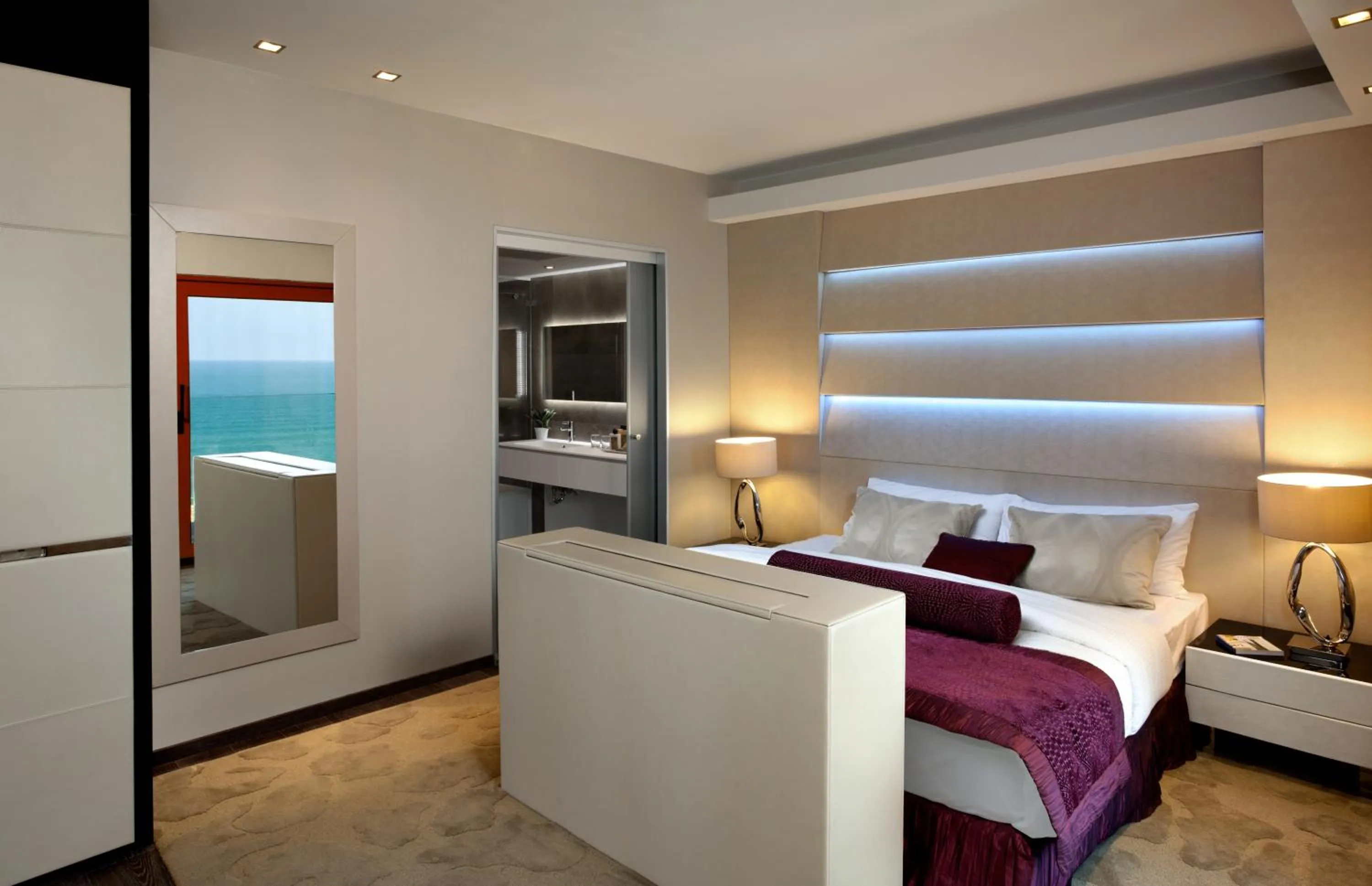 Bed in Carlton Tel Aviv Hotel – Luxury on the Beach
