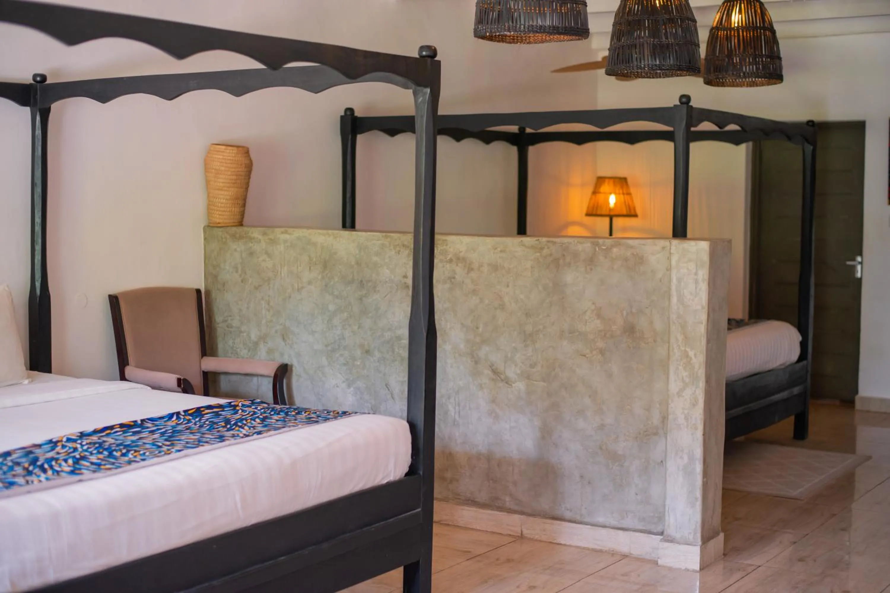 Bed in Blue Waters by Serendib