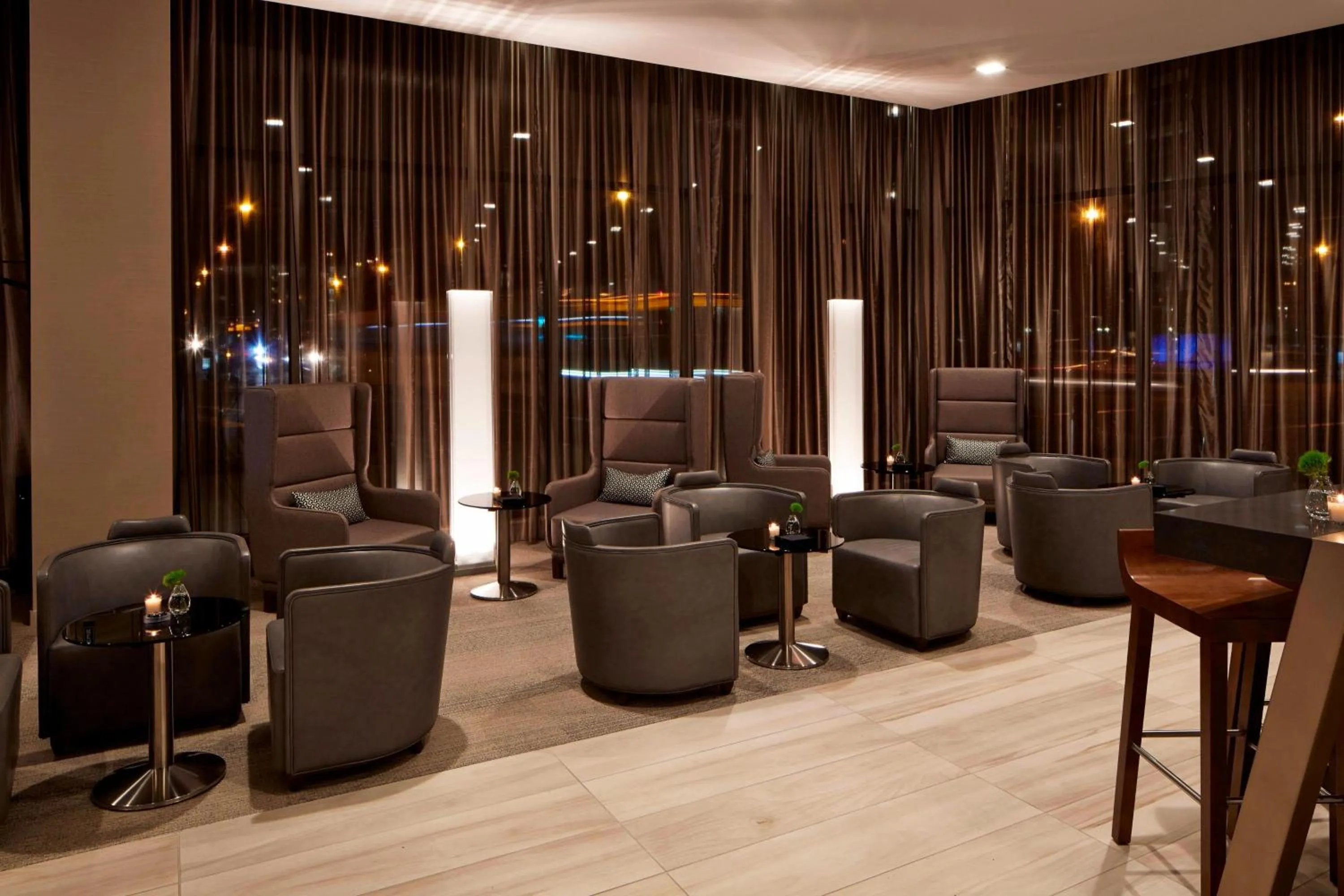 Lounge or bar in AC Hotel by Marriott Minneapolis Downtown