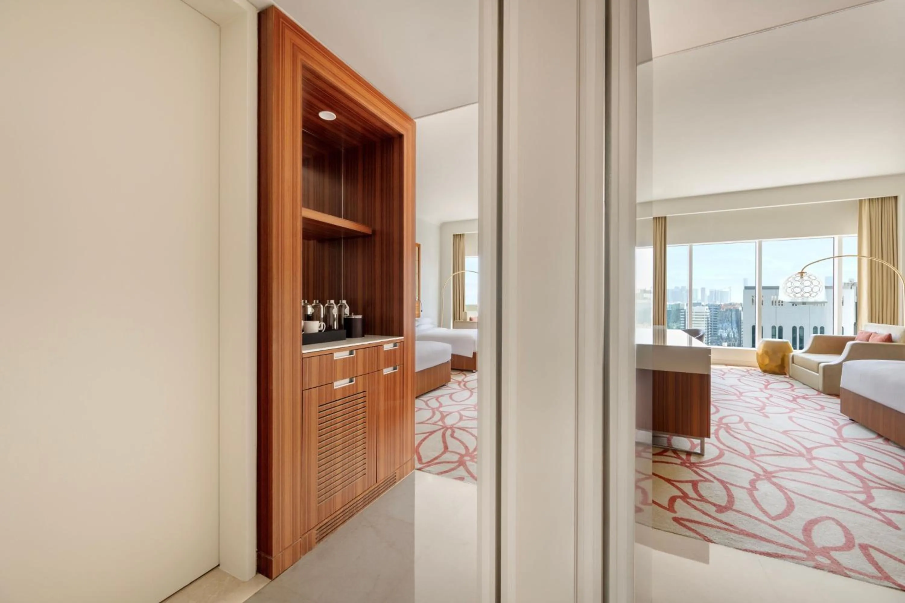 Photo of the whole room, Bed in Marriott Hotel Downtown Abu Dhabi