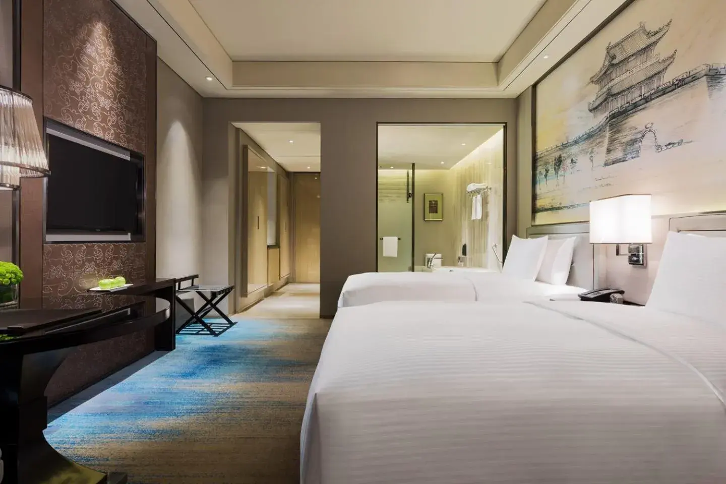 Executive Deluxe Twin Room in Wanda Realm Jingzhou Executive Deluxe Twin Room in Wanda Realm Jingzhou