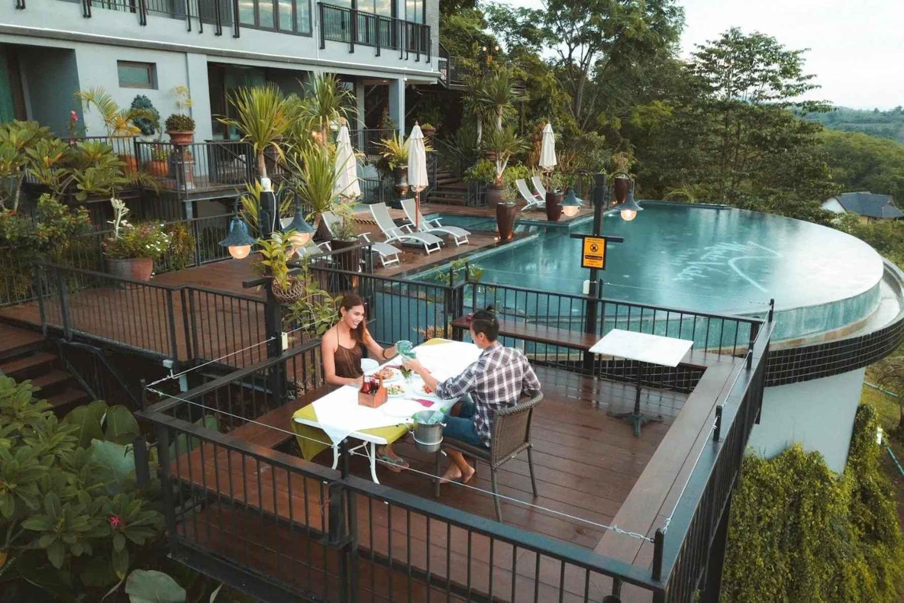 Pool view in Monte Vista Chalet Khaoyai