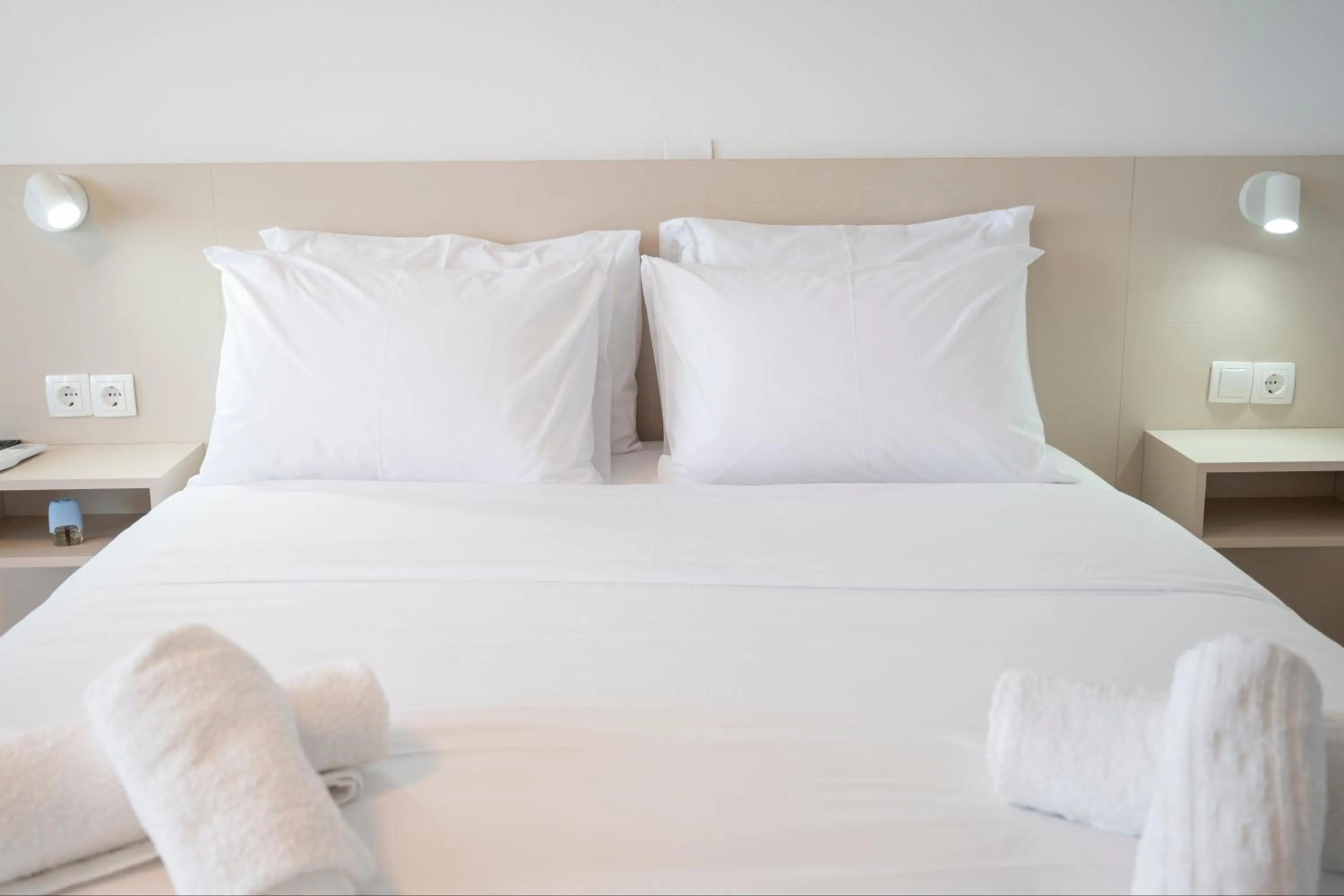 Bed in Argo Rooms-Papadakis