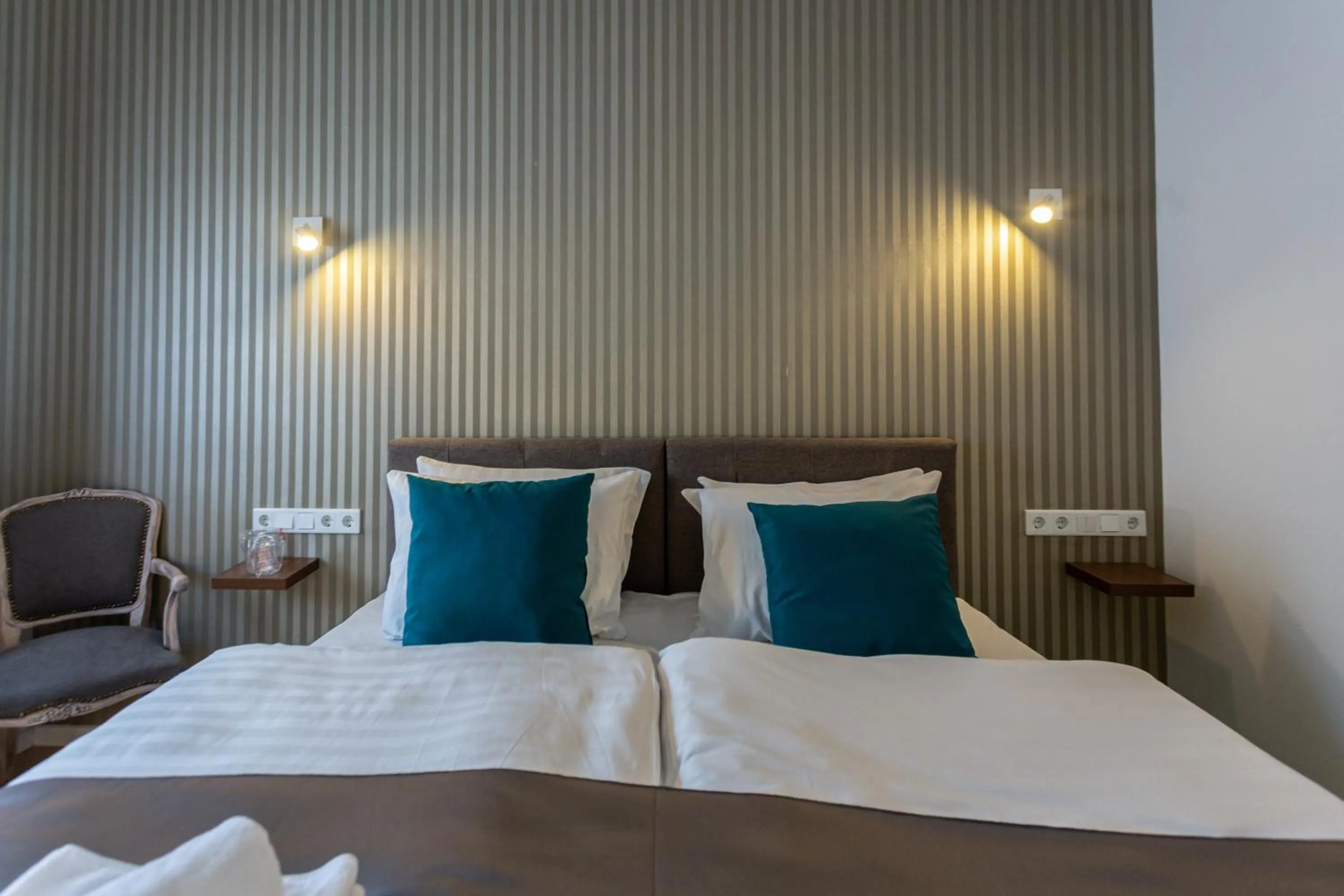 Bed in Heritage Hotel Petrakija