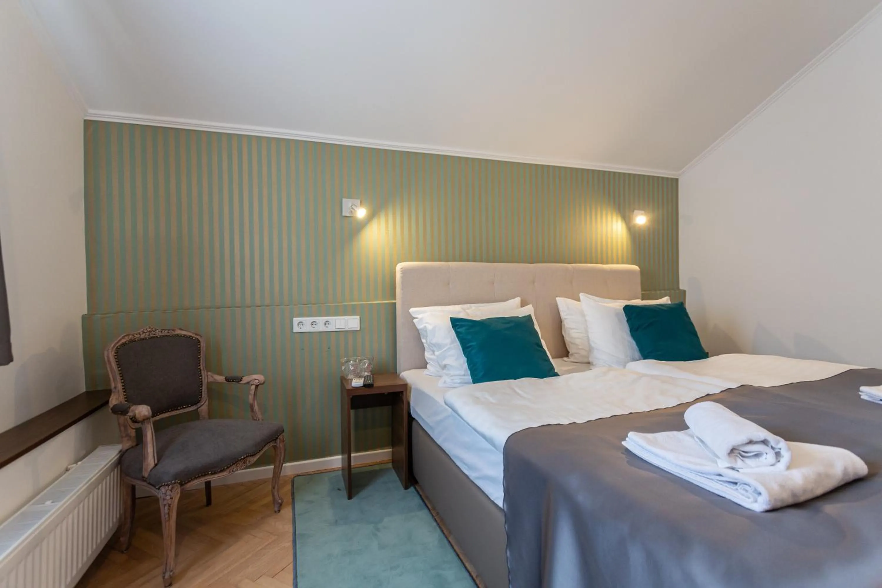 Bed in Heritage Hotel Petrakija