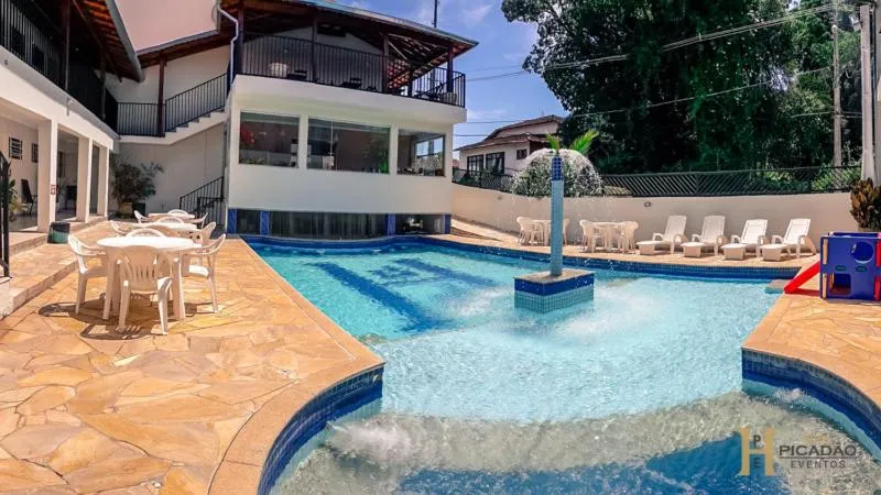 Swimming pool in Hotel Picadão - São Pedro SP