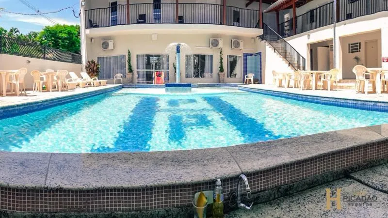Swimming pool in Hotel Picadão - São Pedro SP