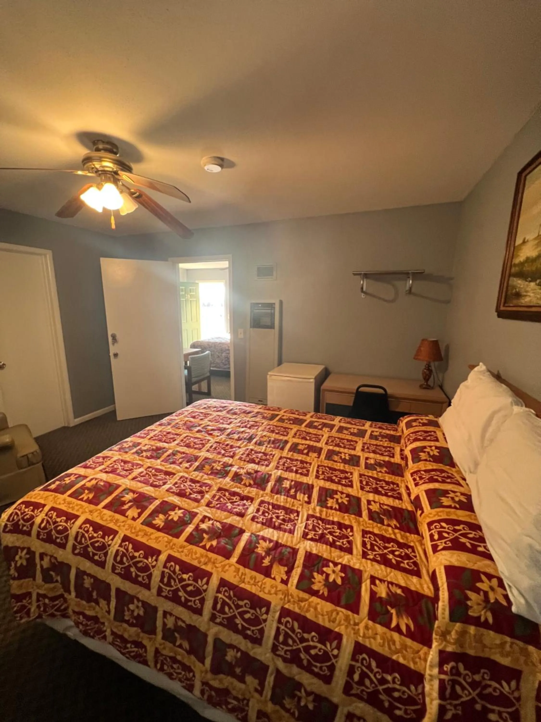 Bed in Western Motel