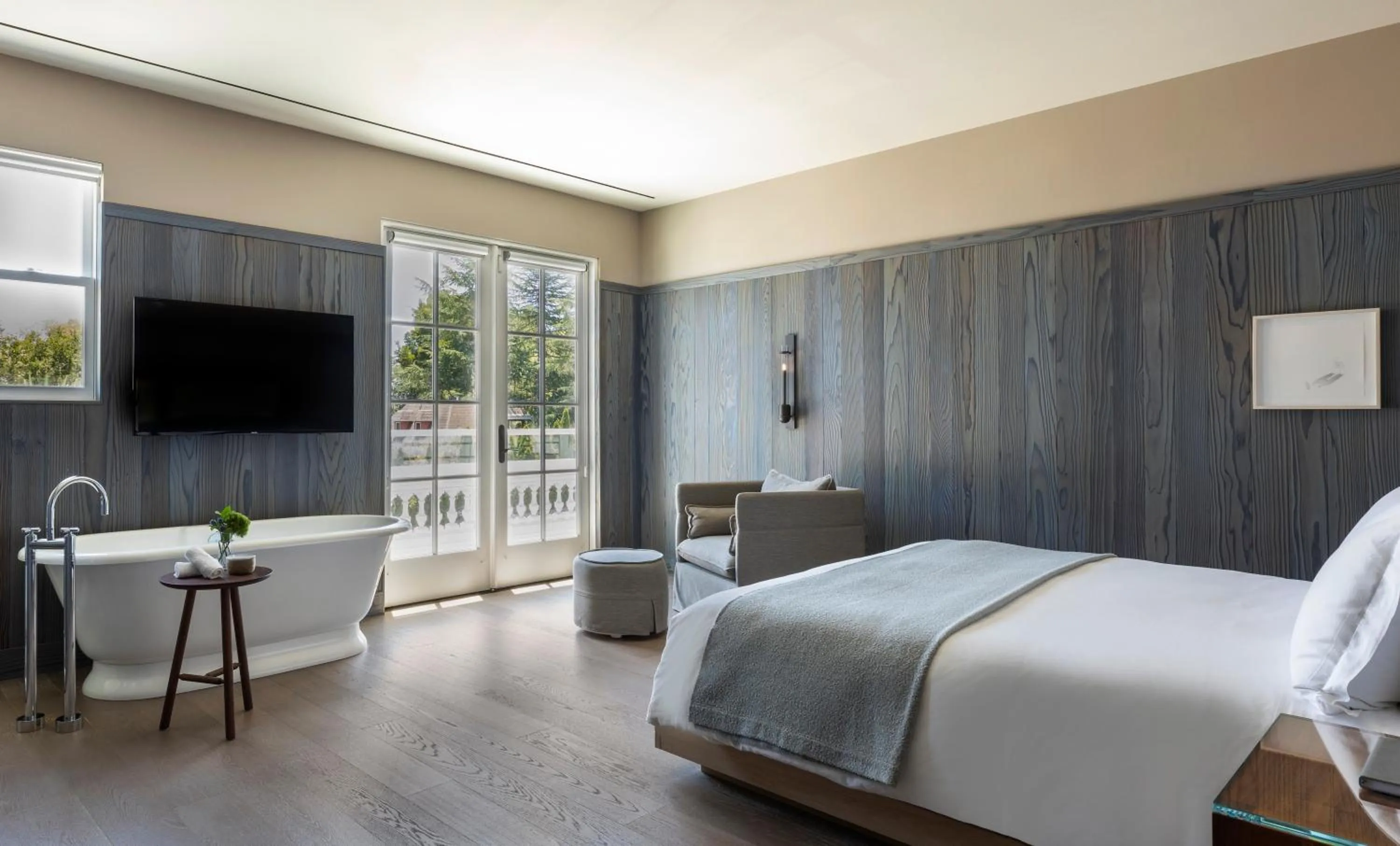 Bed in Alila Napa Valley, a Hyatt Resort