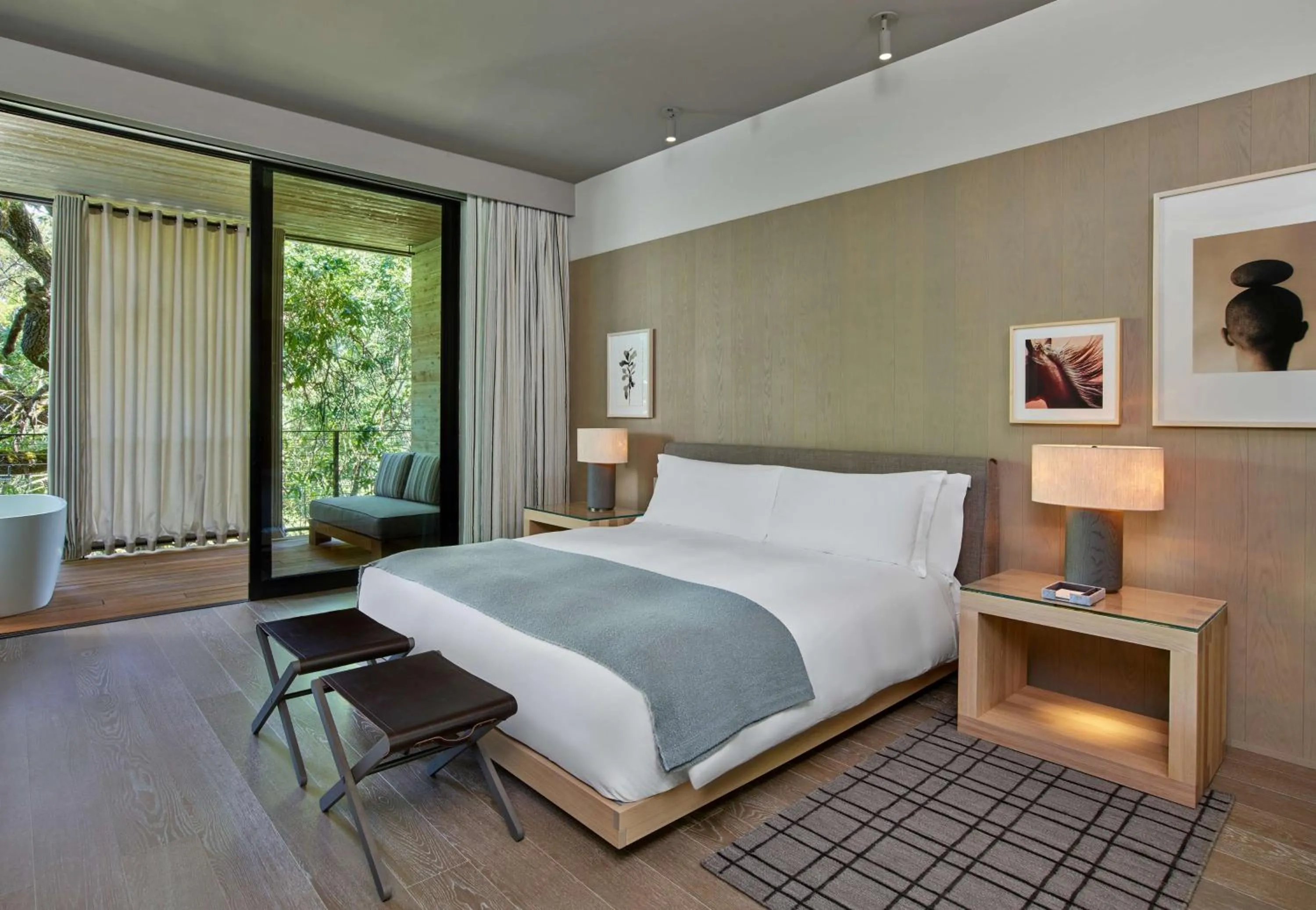 Bed in Alila Napa Valley, a Hyatt Resort