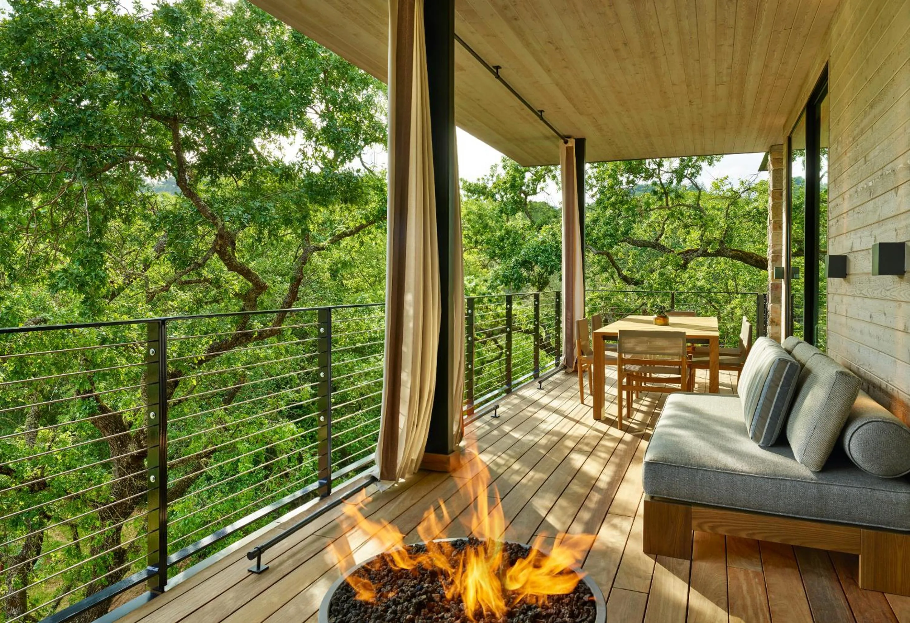 Patio in Alila Napa Valley, a Hyatt Resort