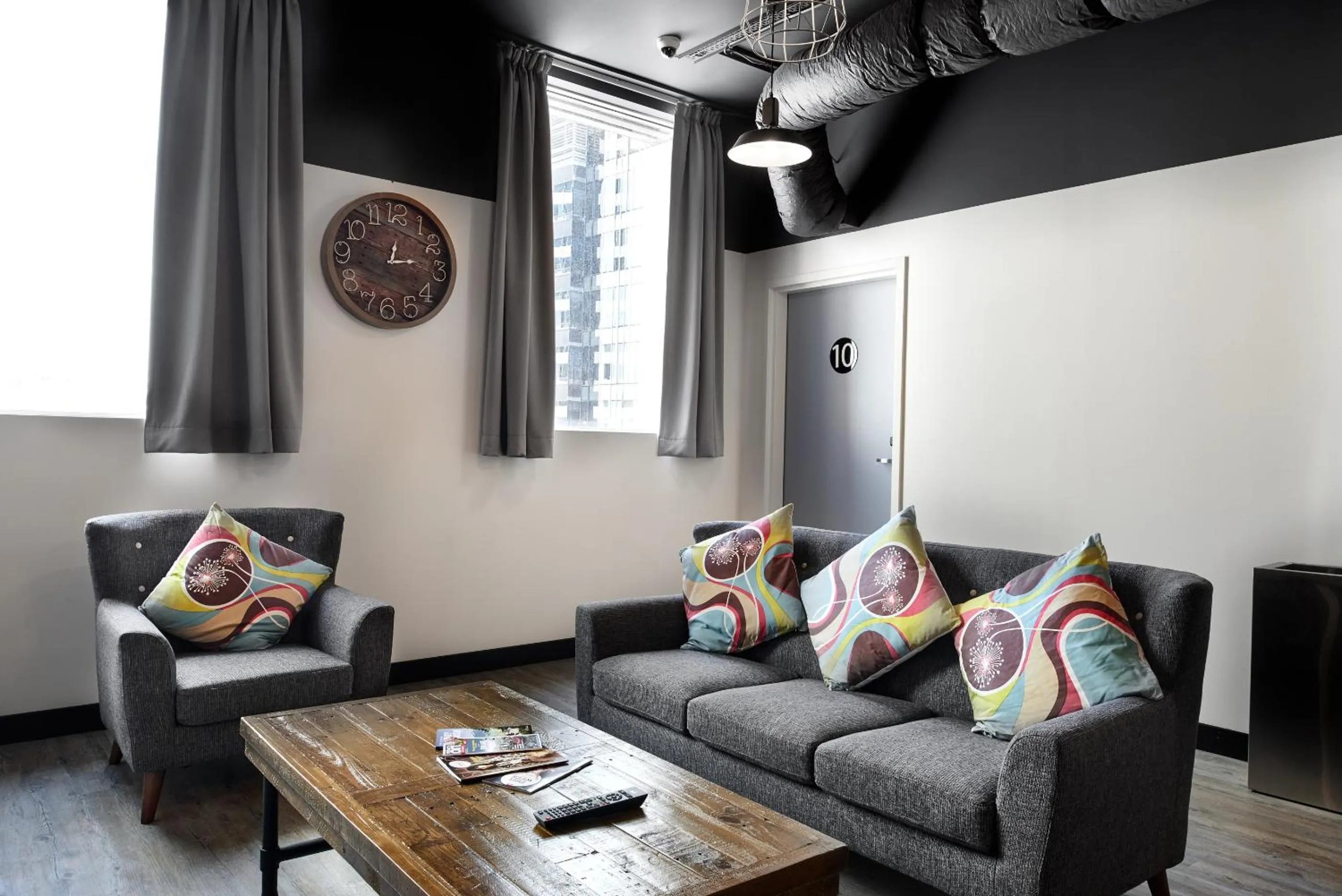 Communal lounge/ TV room in The Pod Sydney