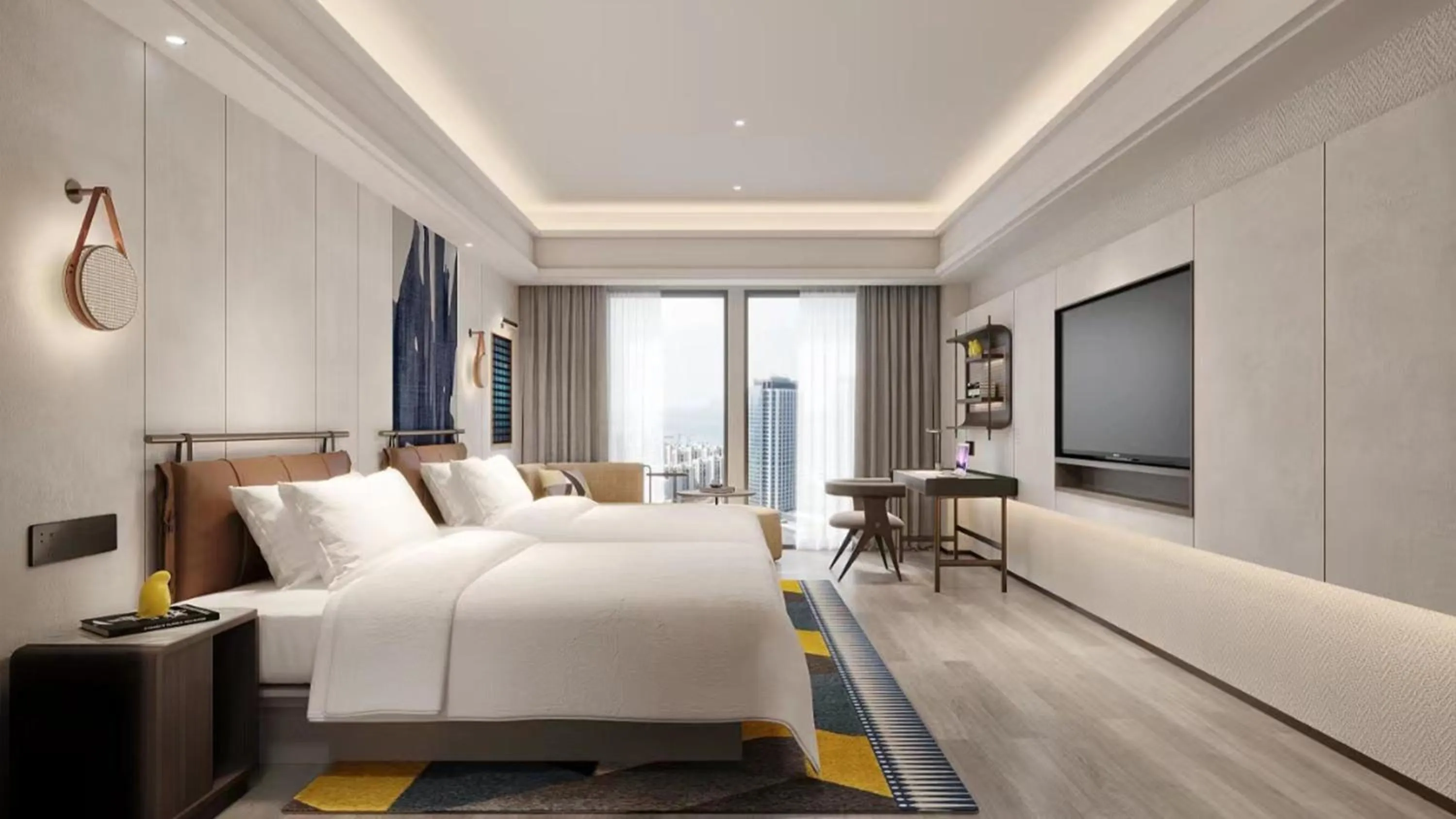 Photo of the whole room, Bed in voco Shanghai Zhangjiang by IHG