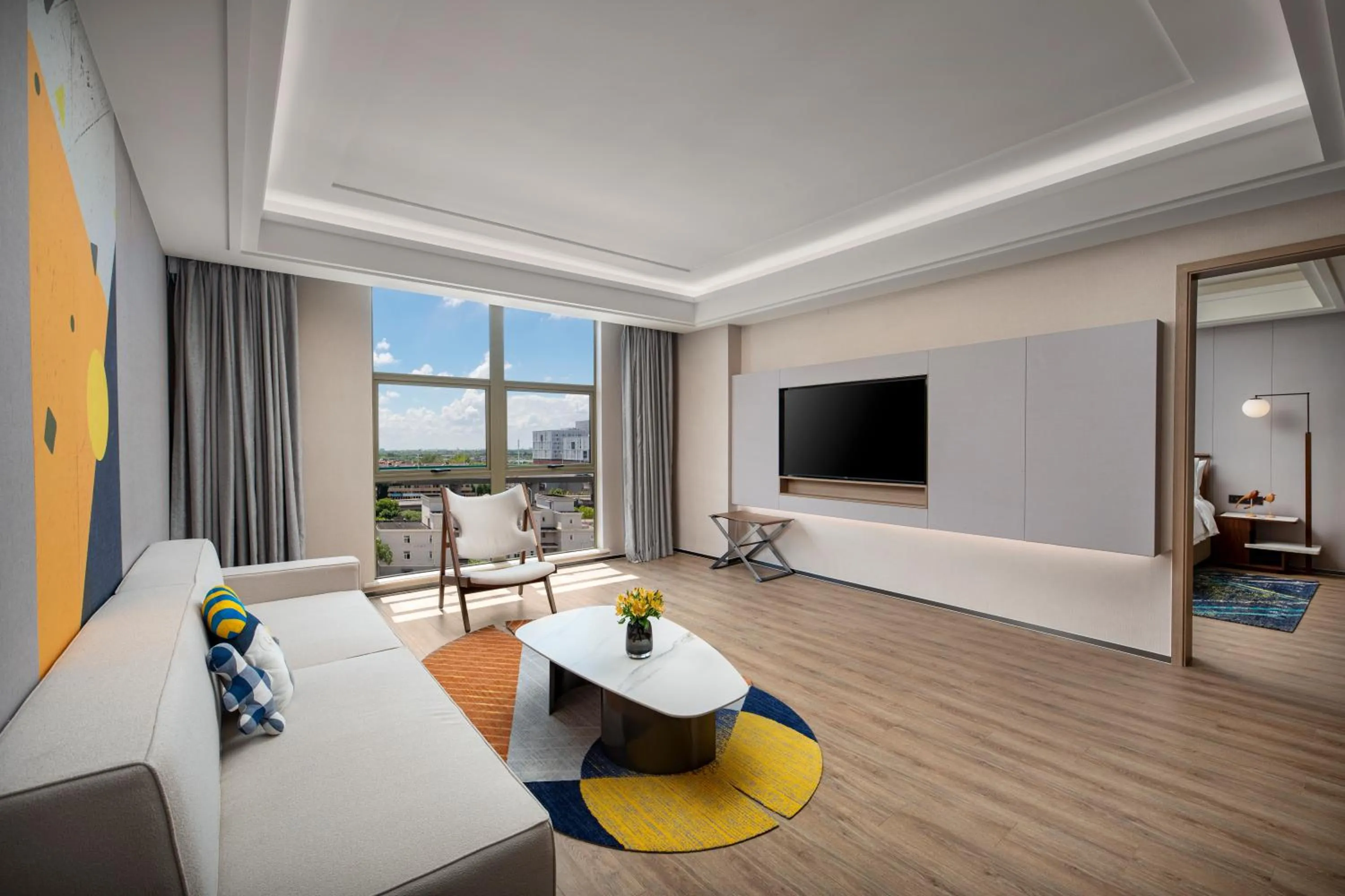 Living room in voco Shanghai Zhangjiang by IHG
