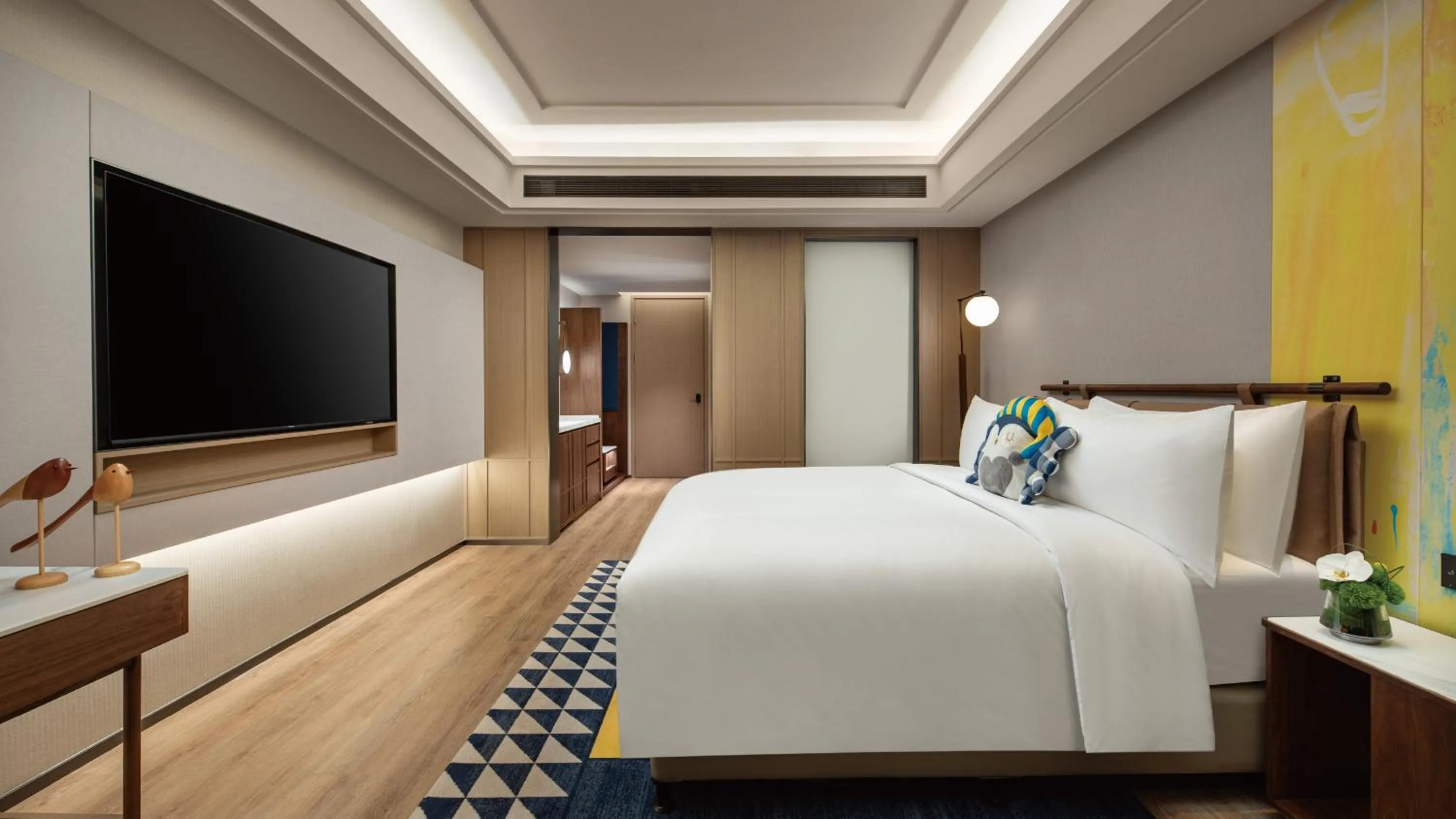 Decorative detail, Bed in voco Shanghai Zhangjiang by IHG