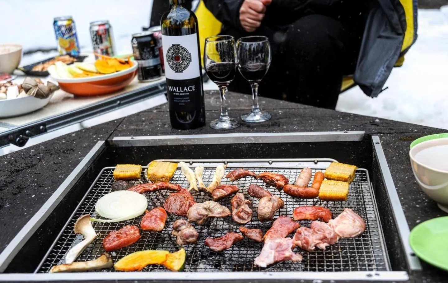 BBQ facilities in Hakuba Canadian Lodge