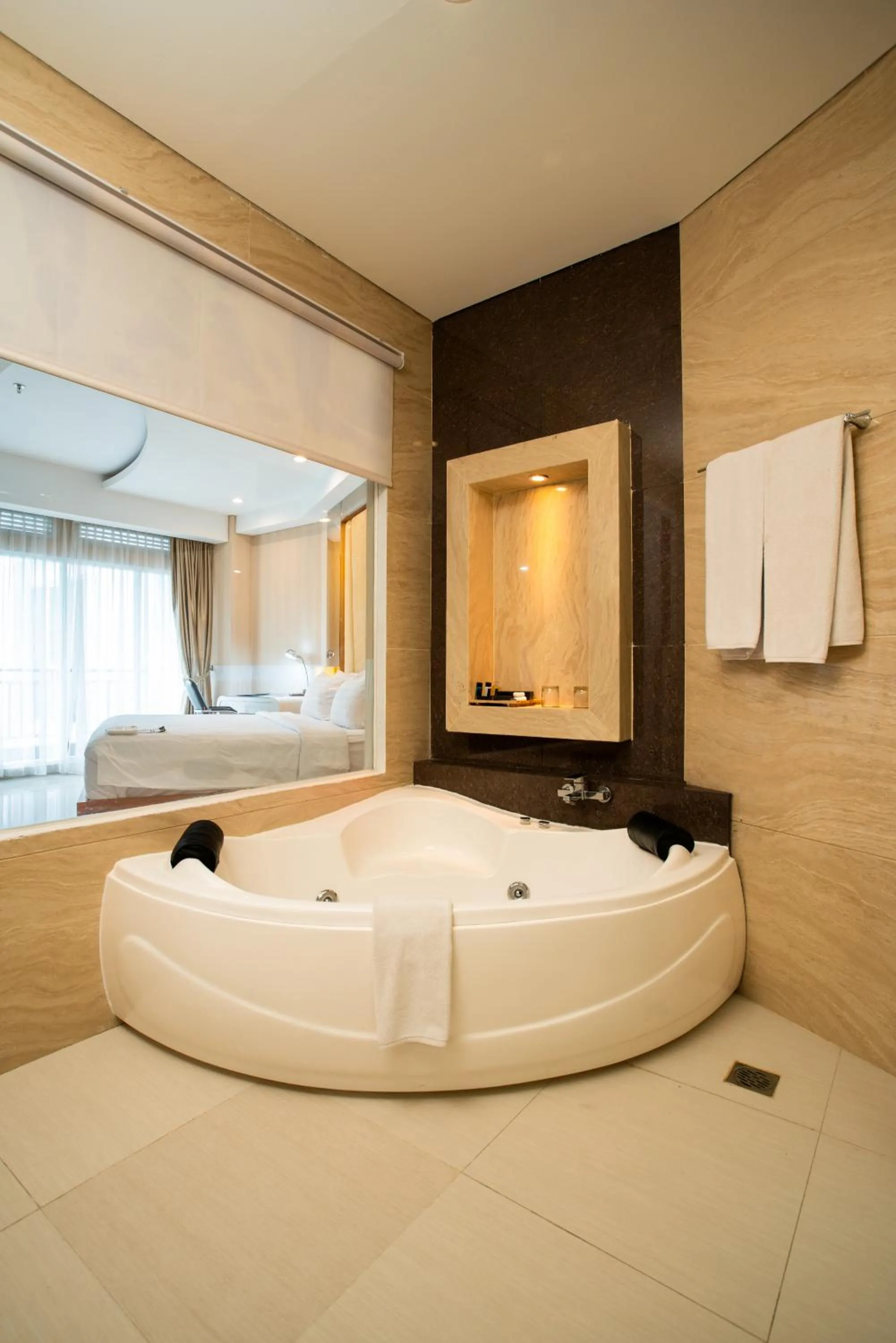 Bathroom, Bed in Le Eminence Puncak Hotel Convention & Resort