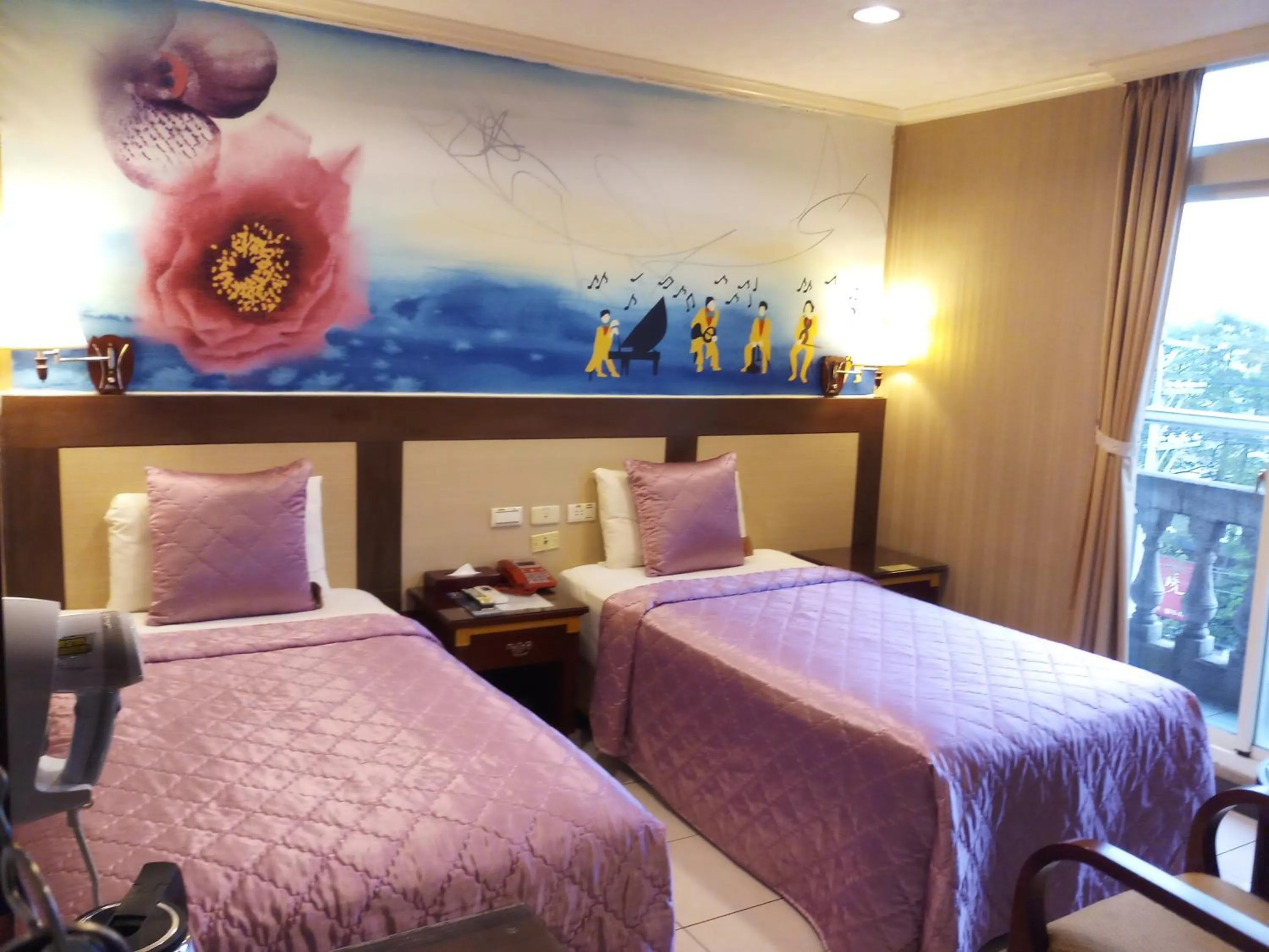 Decorative detail, Bed in Puti Commercial Hotel