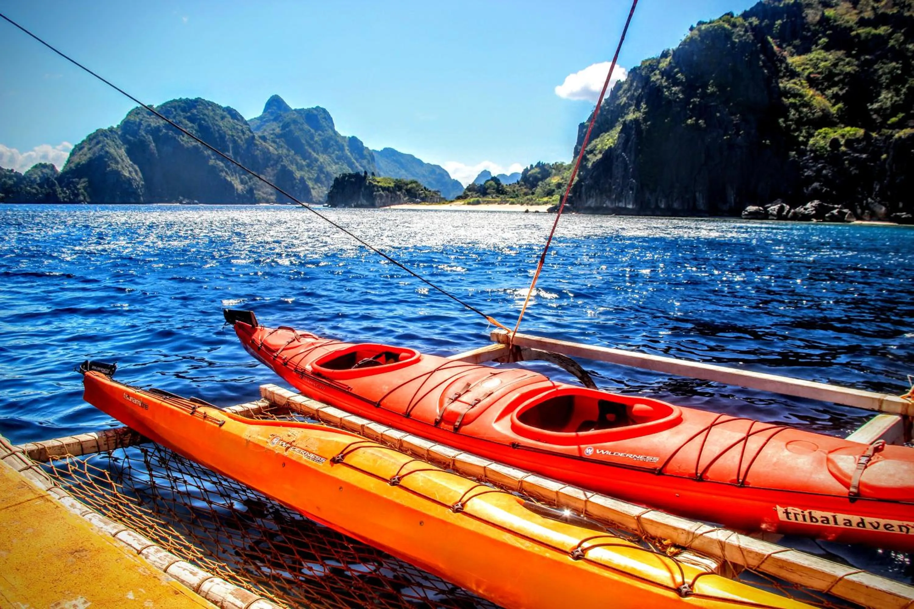 Canoeing in Palawan SandCastles