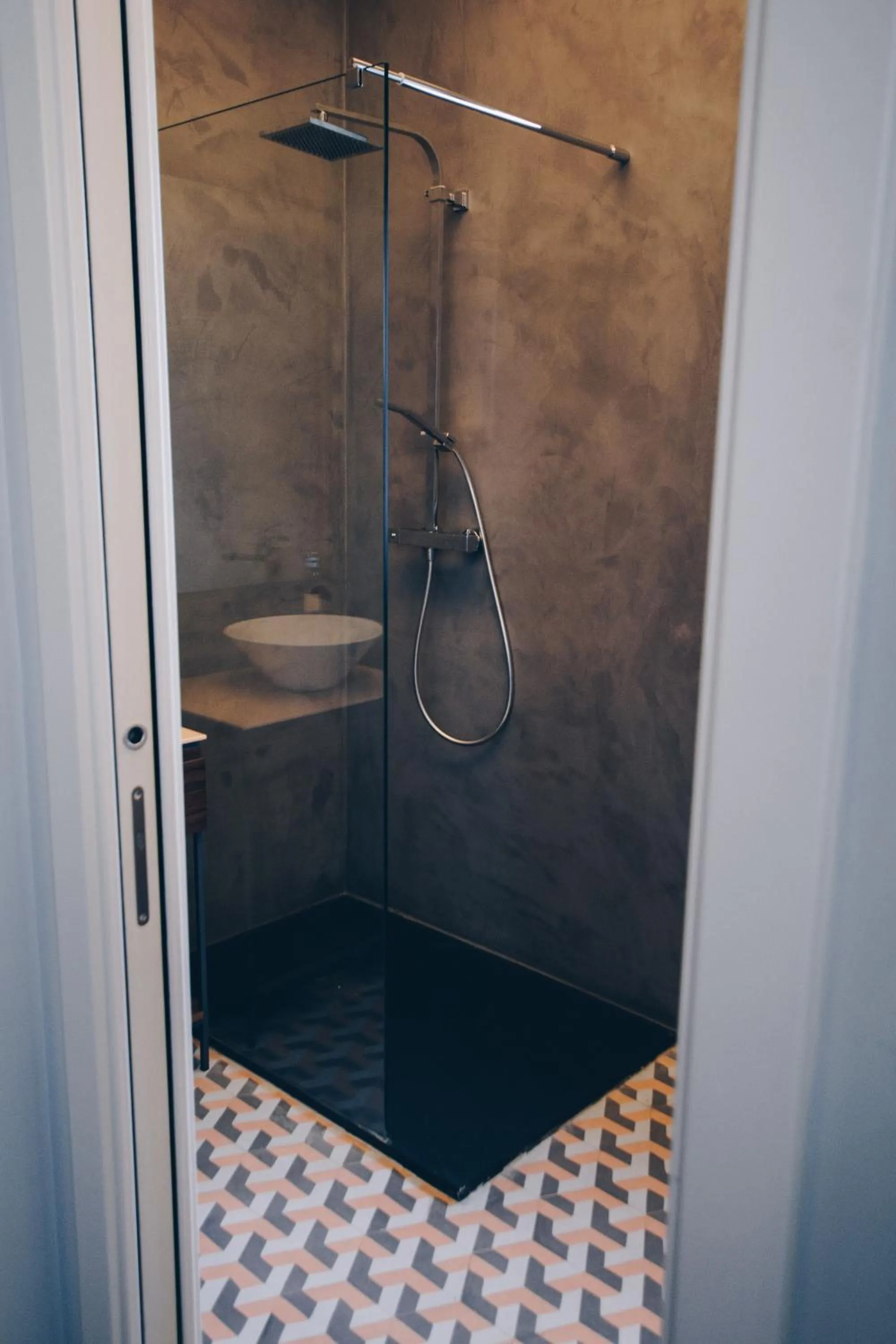 Shower in Sally Port Suites
