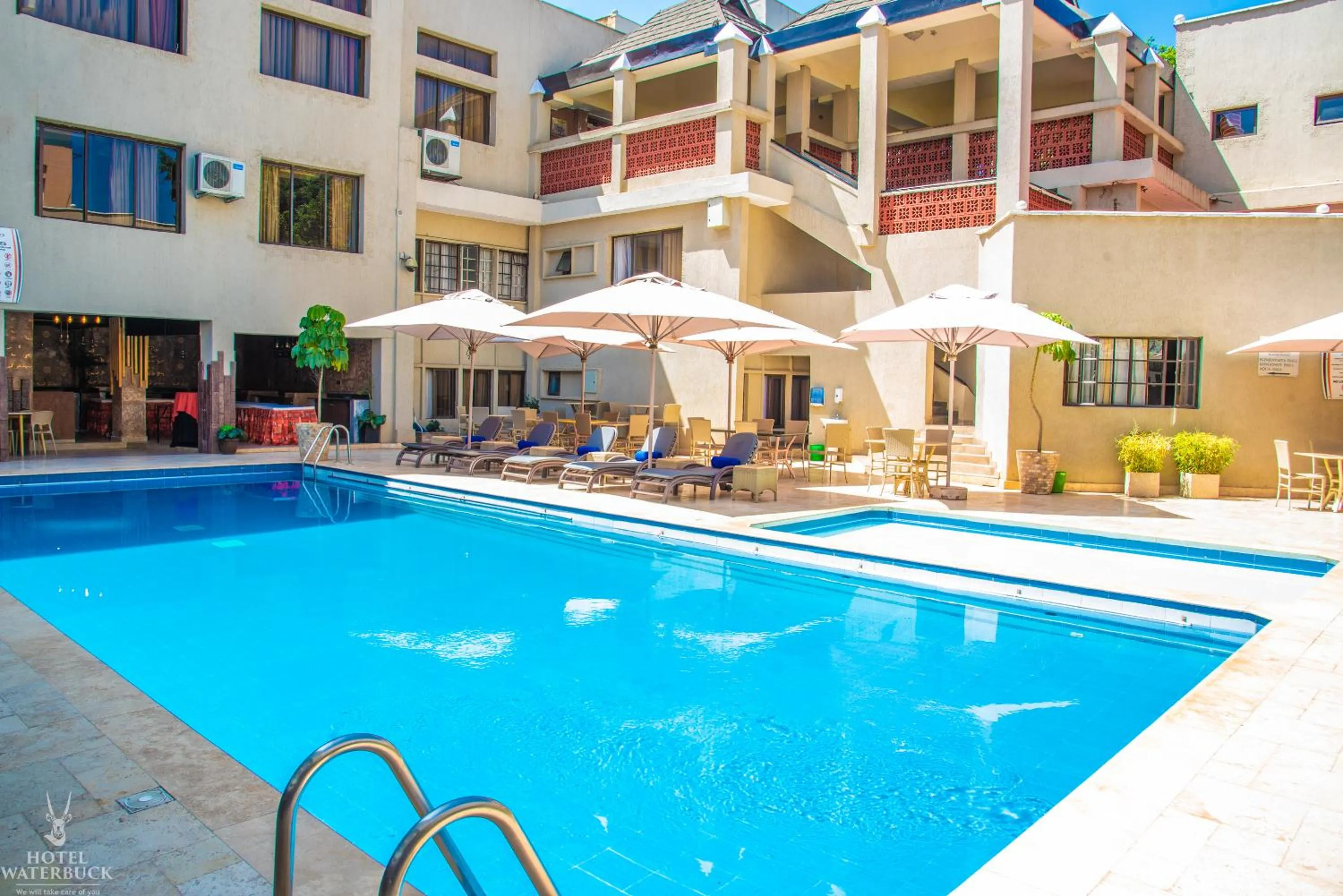 Swimming pool in Hotel Waterbuck