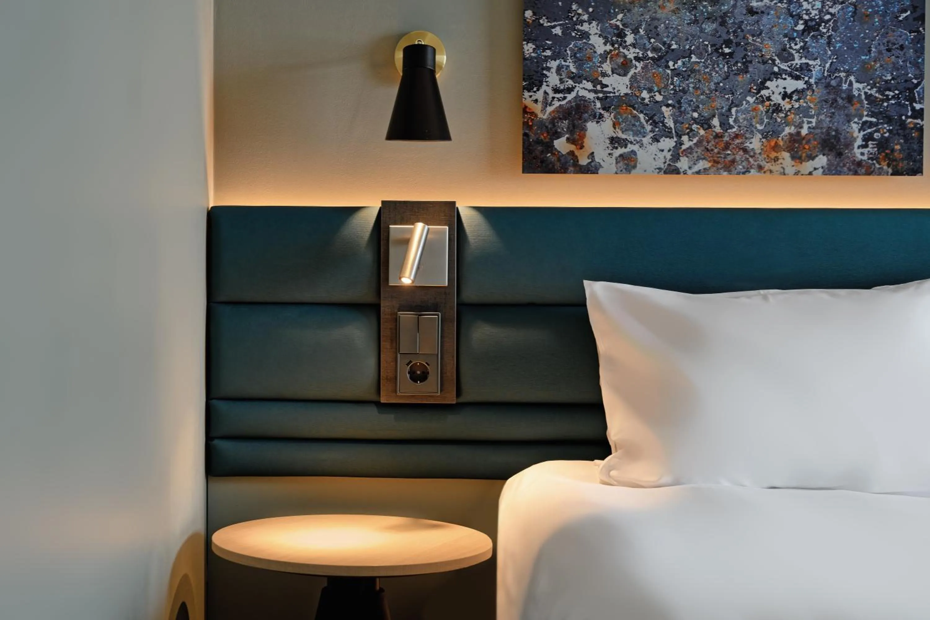 Bed in Novotel Luxembourg Kirchberg