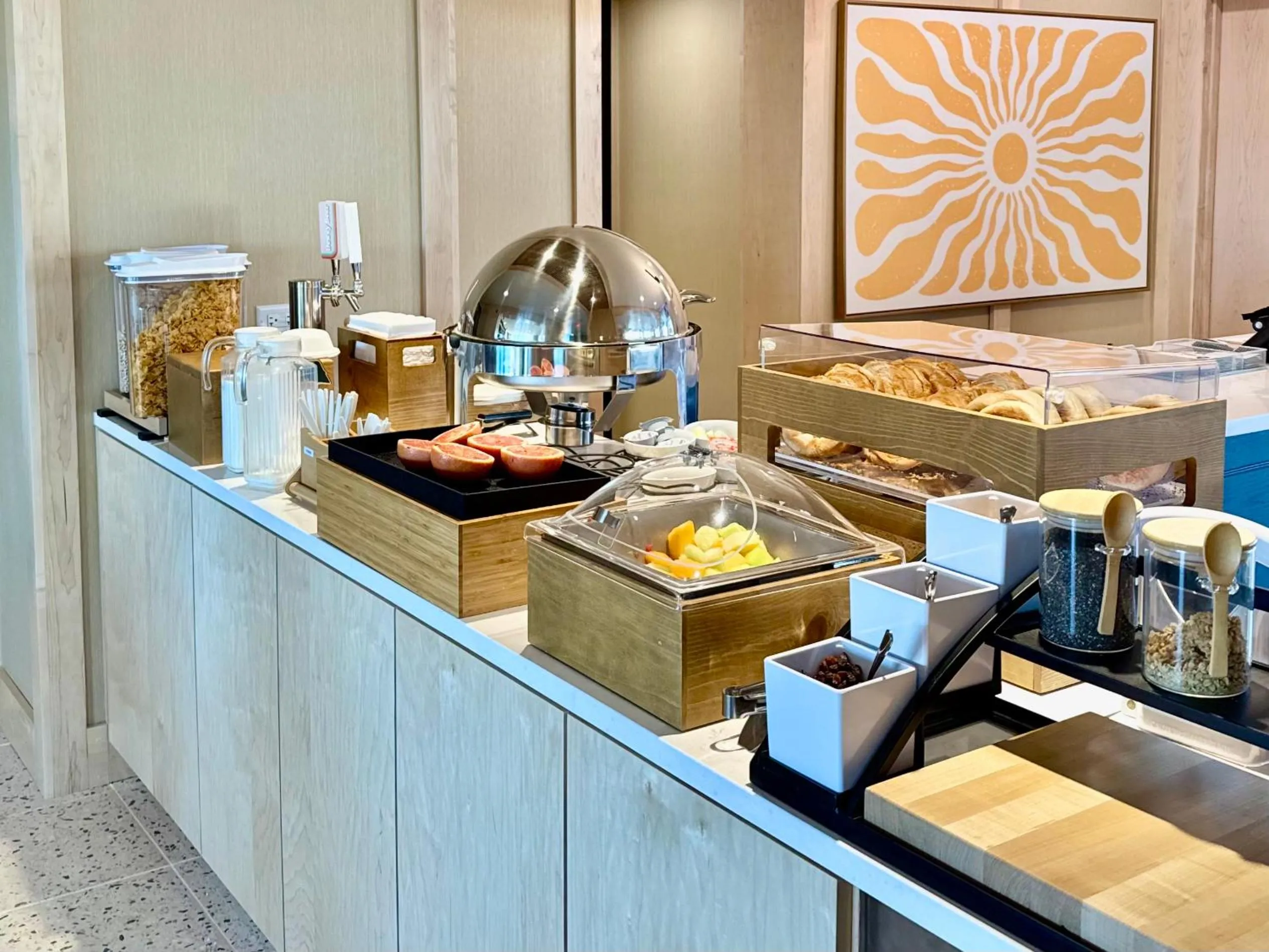 Buffet breakfast in Atlantic View Hotel