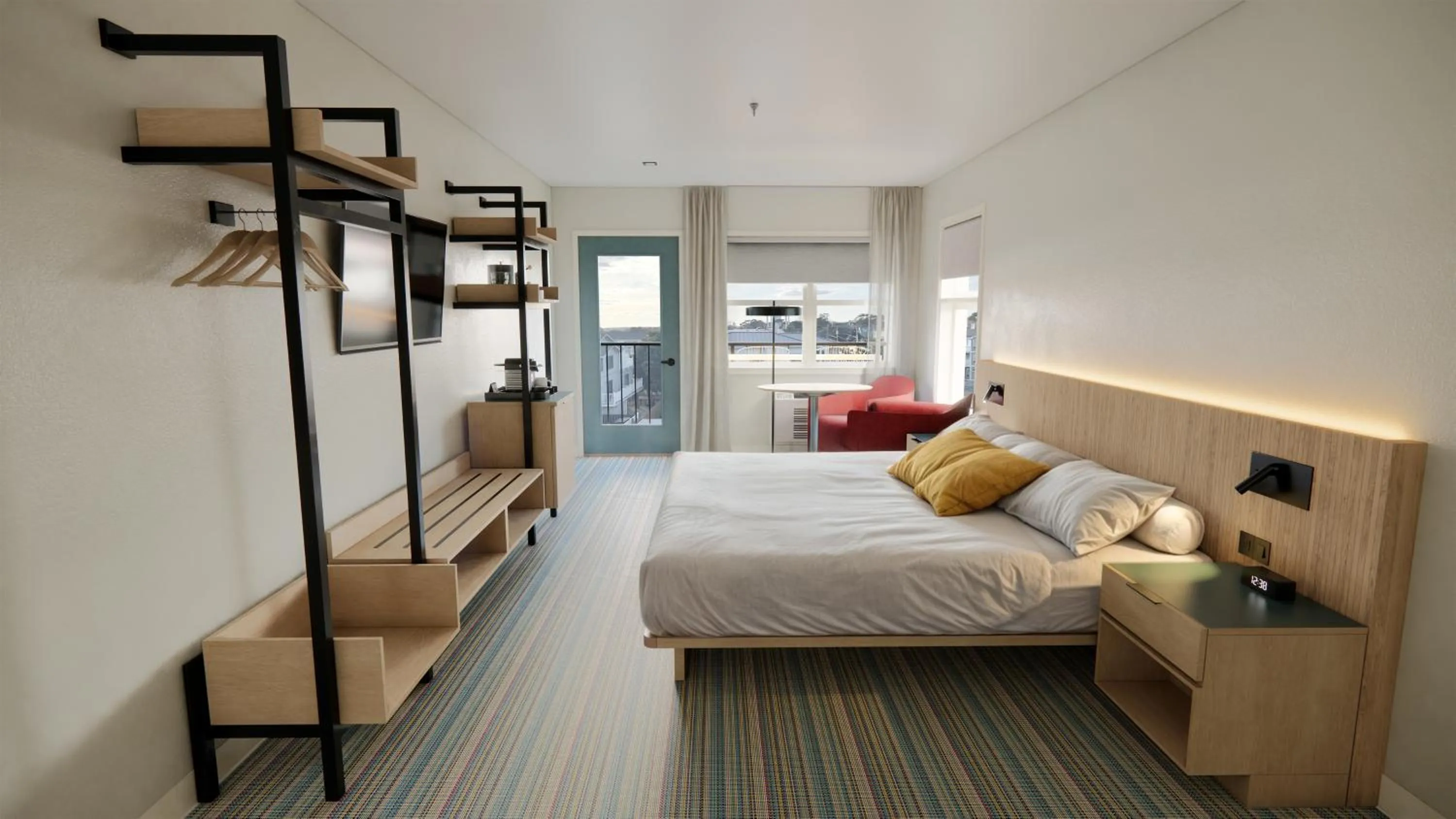 Bed in Atlantic View Hotel