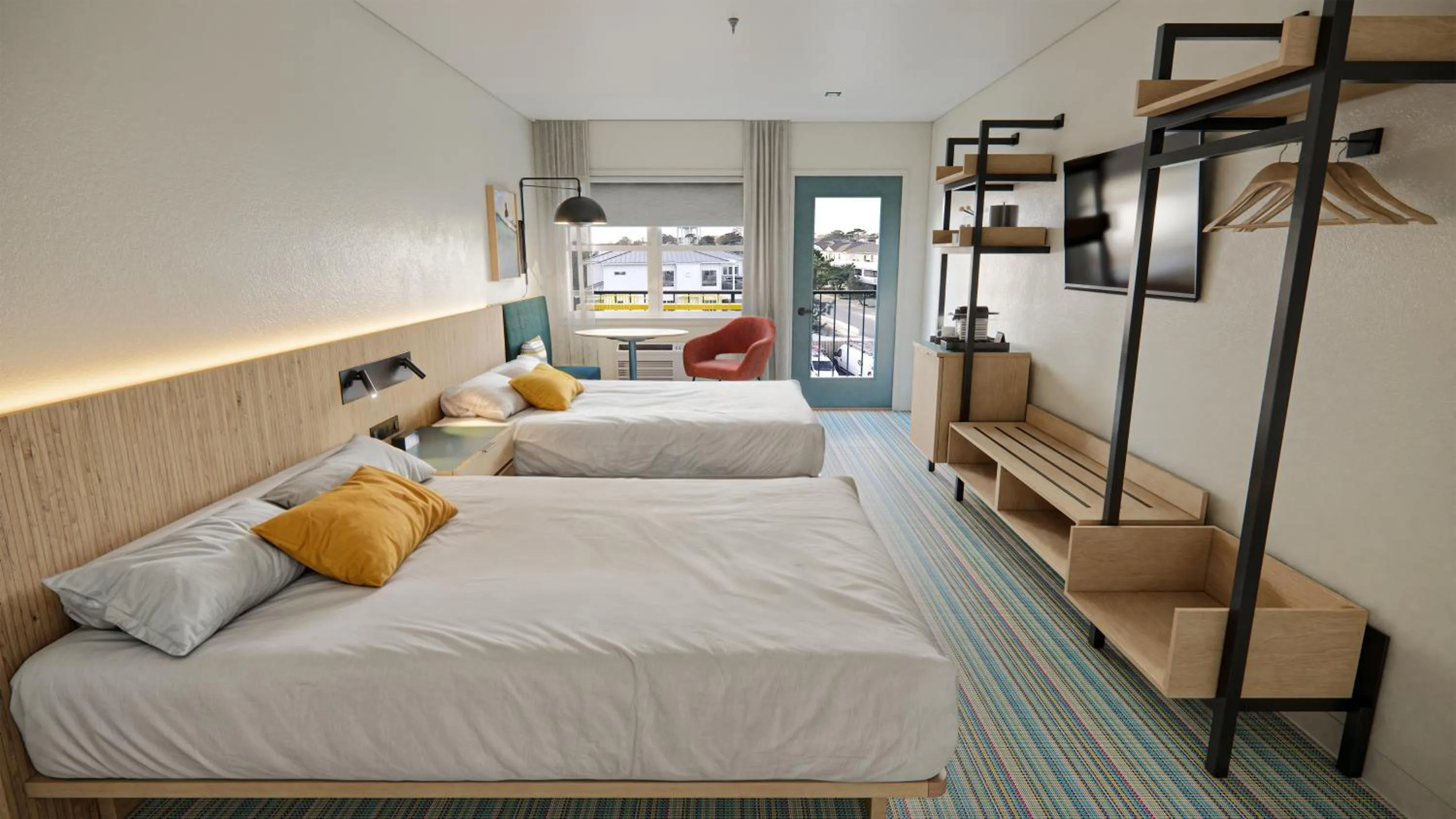 Bed in Atlantic View Hotel