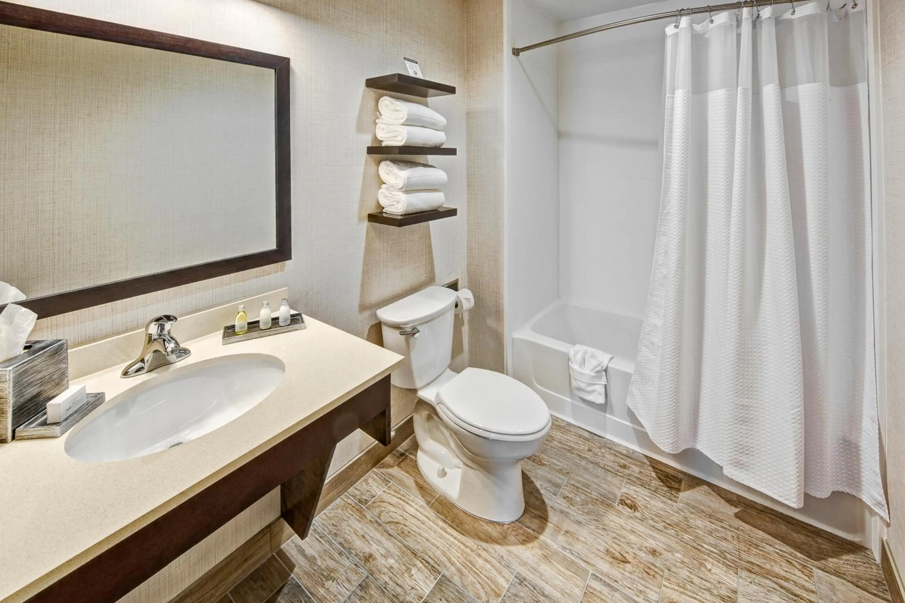 Bathroom in Black Fox Lodge Pigeon Forge, Tapestry Collection by Hilton