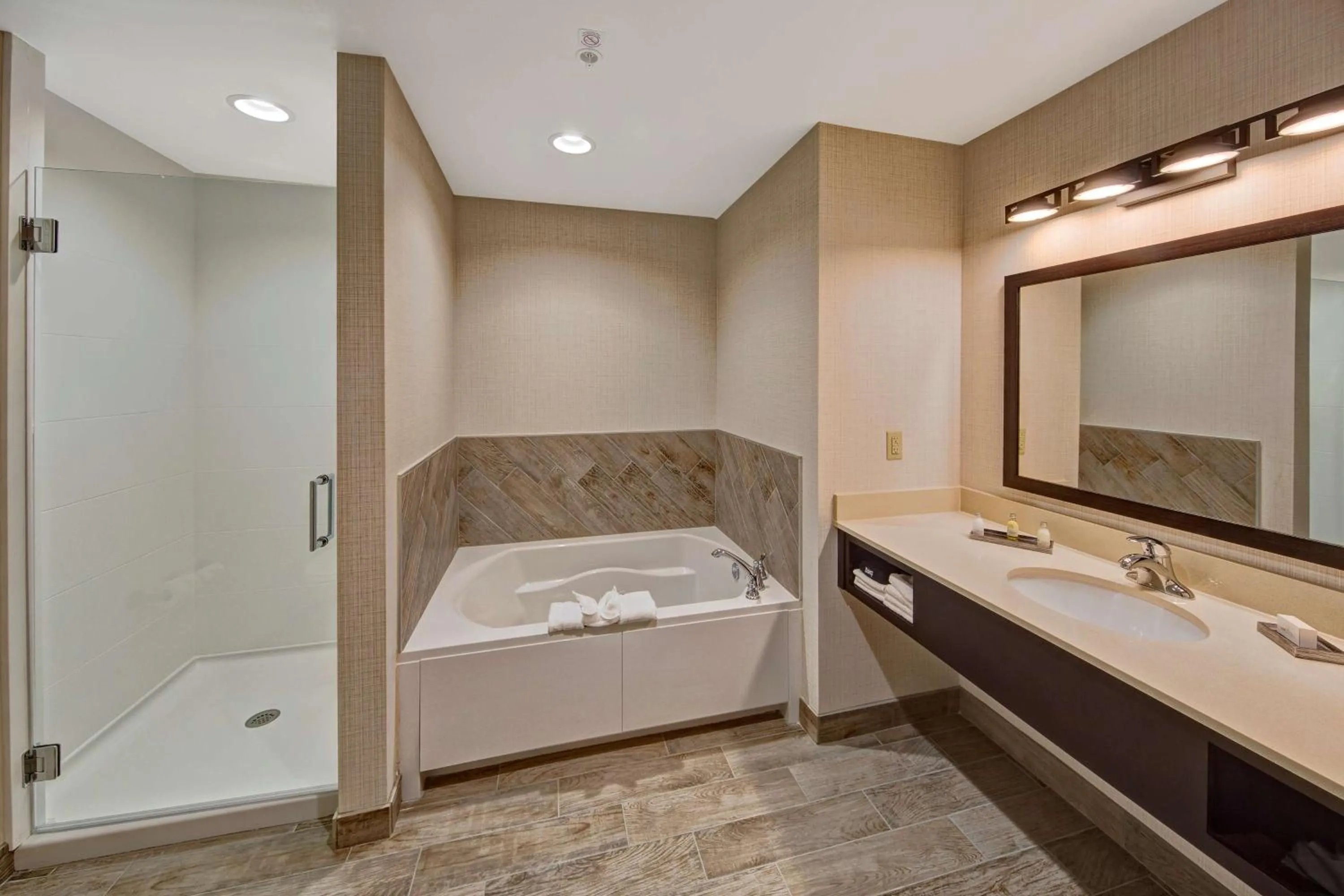 Bathroom, Bed in Black Fox Lodge Pigeon Forge, Tapestry Collection by Hilton