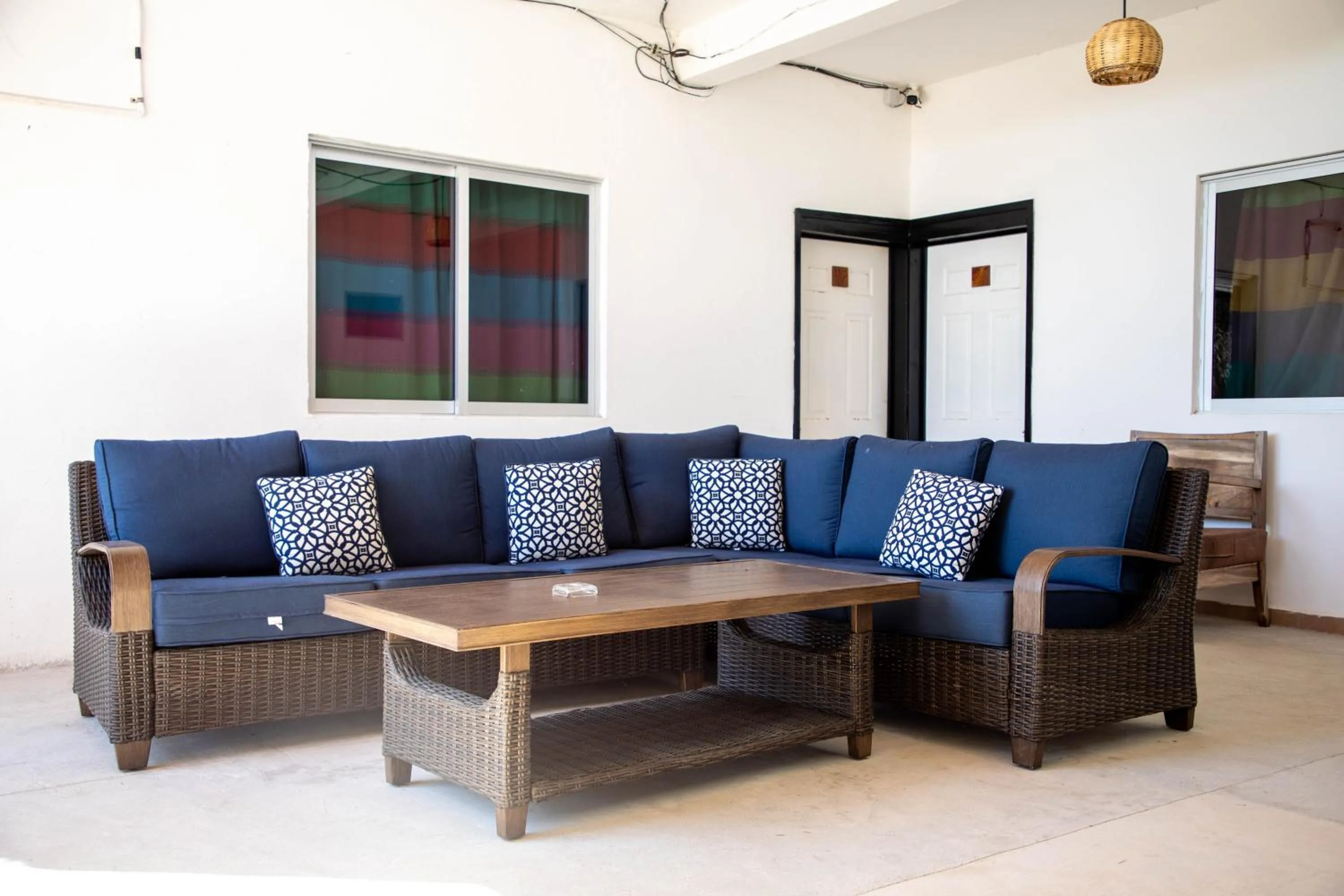 Living room in Hotel Playa Zipolite