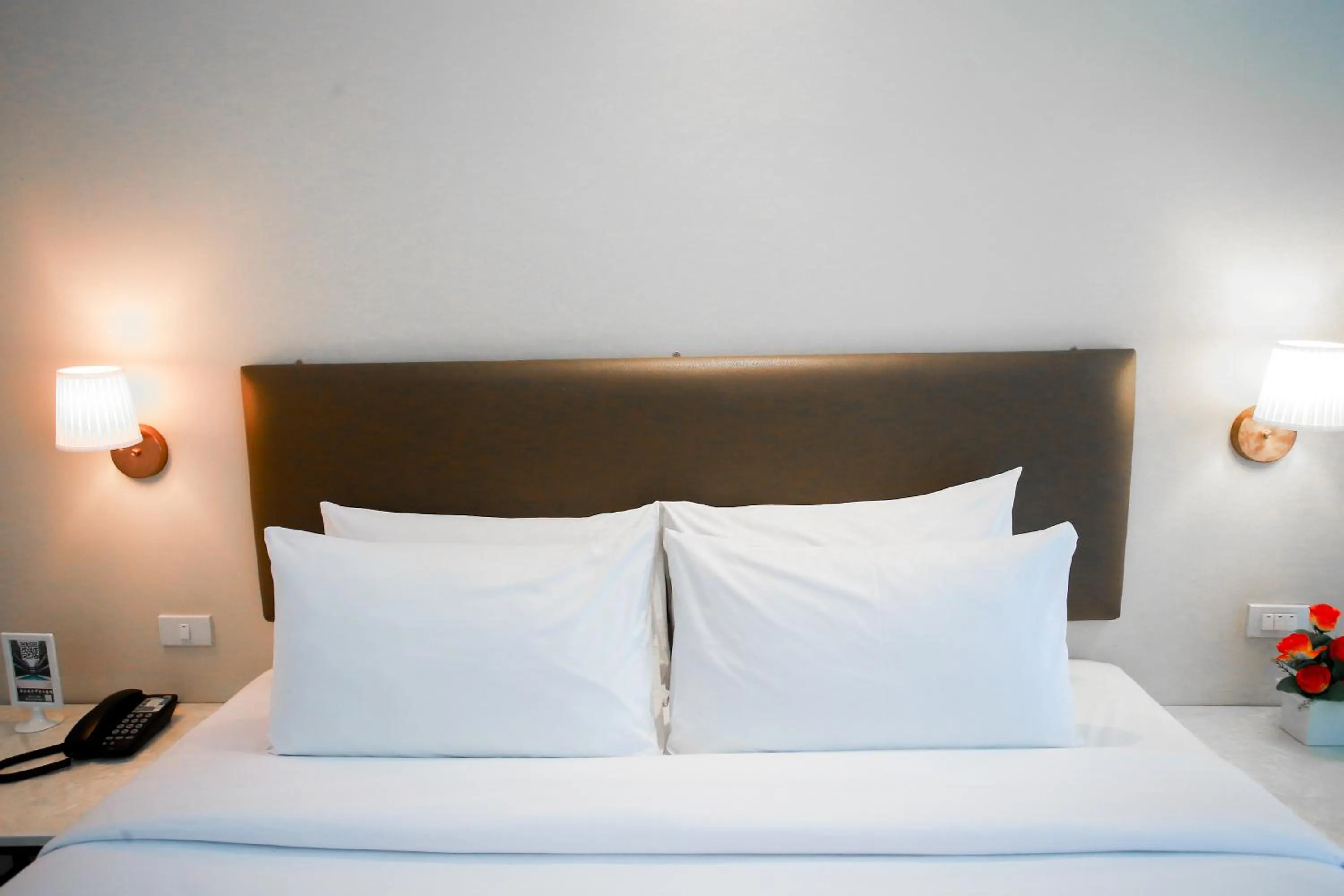 Bed in Summer Tree Hotel