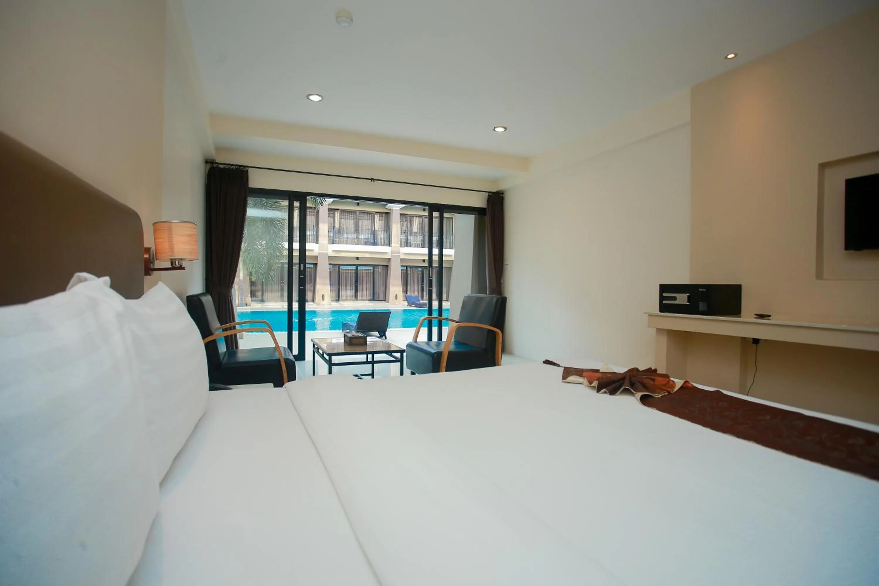 Bed in Summer Tree Hotel