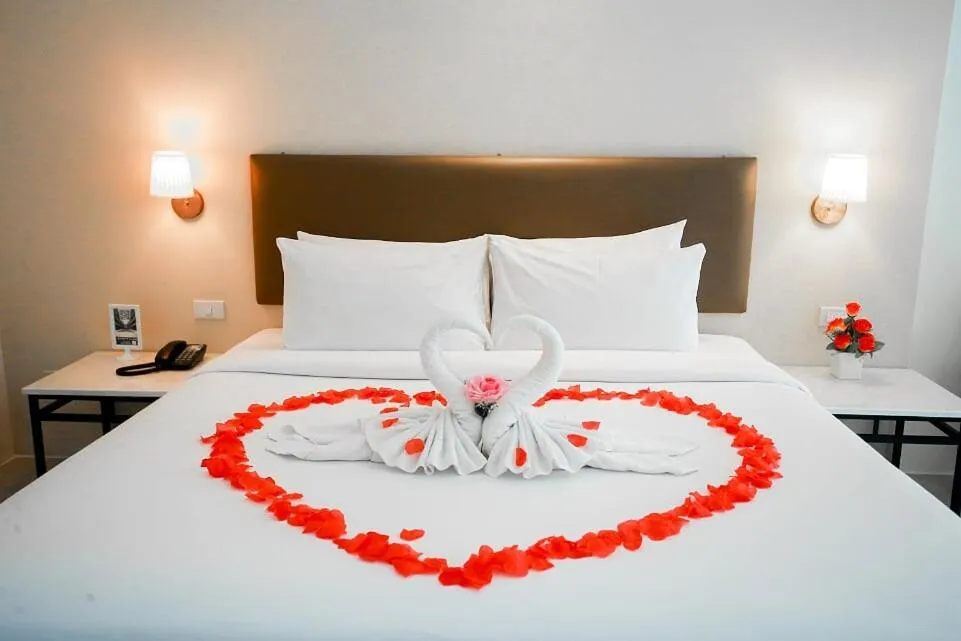 Bed in Summer Tree Hotel