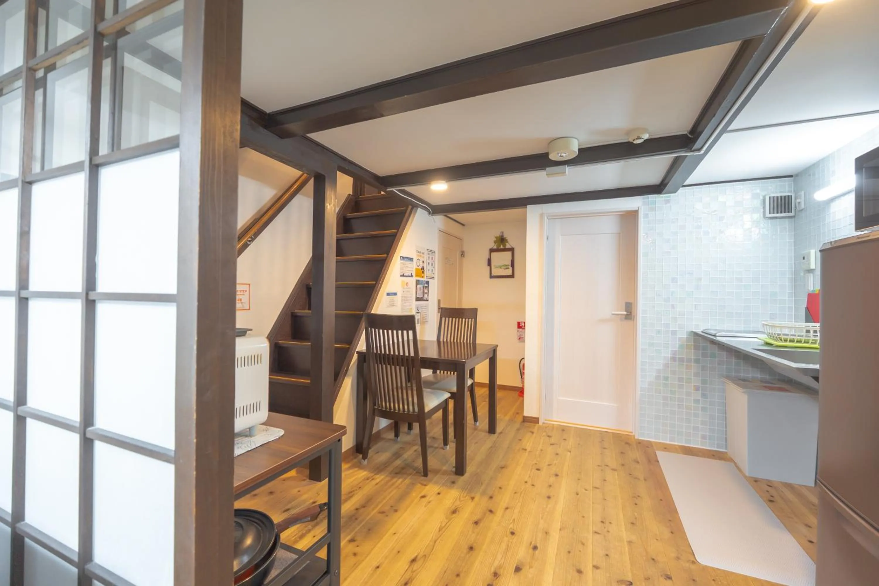 Kitchen or kitchenette in Guest house Connection Karasuma Gojo