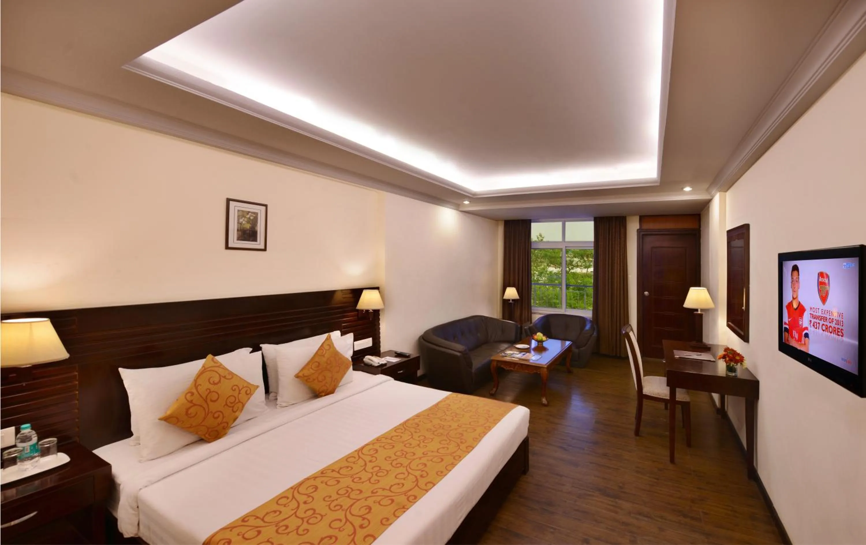 Photo of the whole room, Bed in Keshav Clarks Inn Gadag