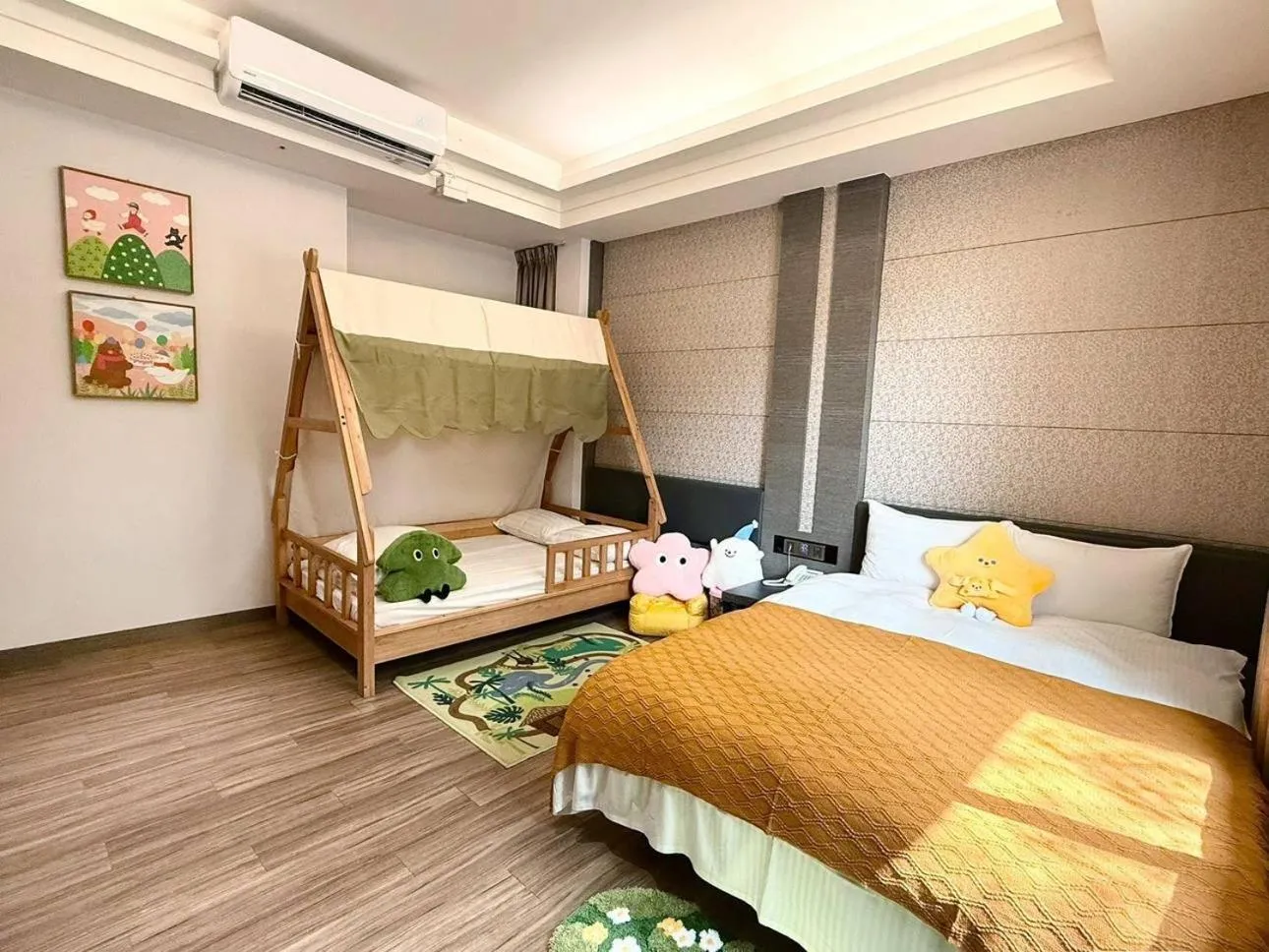 Bed in Talmud Hotel Tainan